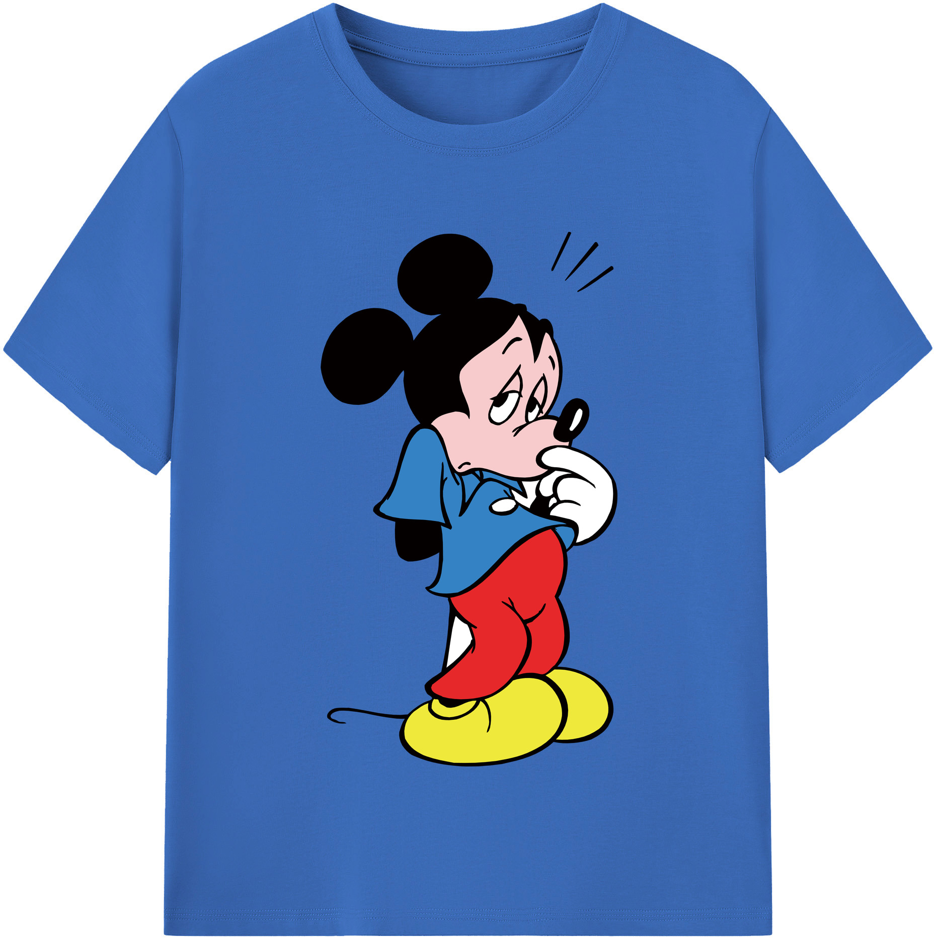 （画像用） ミッキーマウス Mickey Mouse 綿100％半袖Tシャツ（フロントプリント）