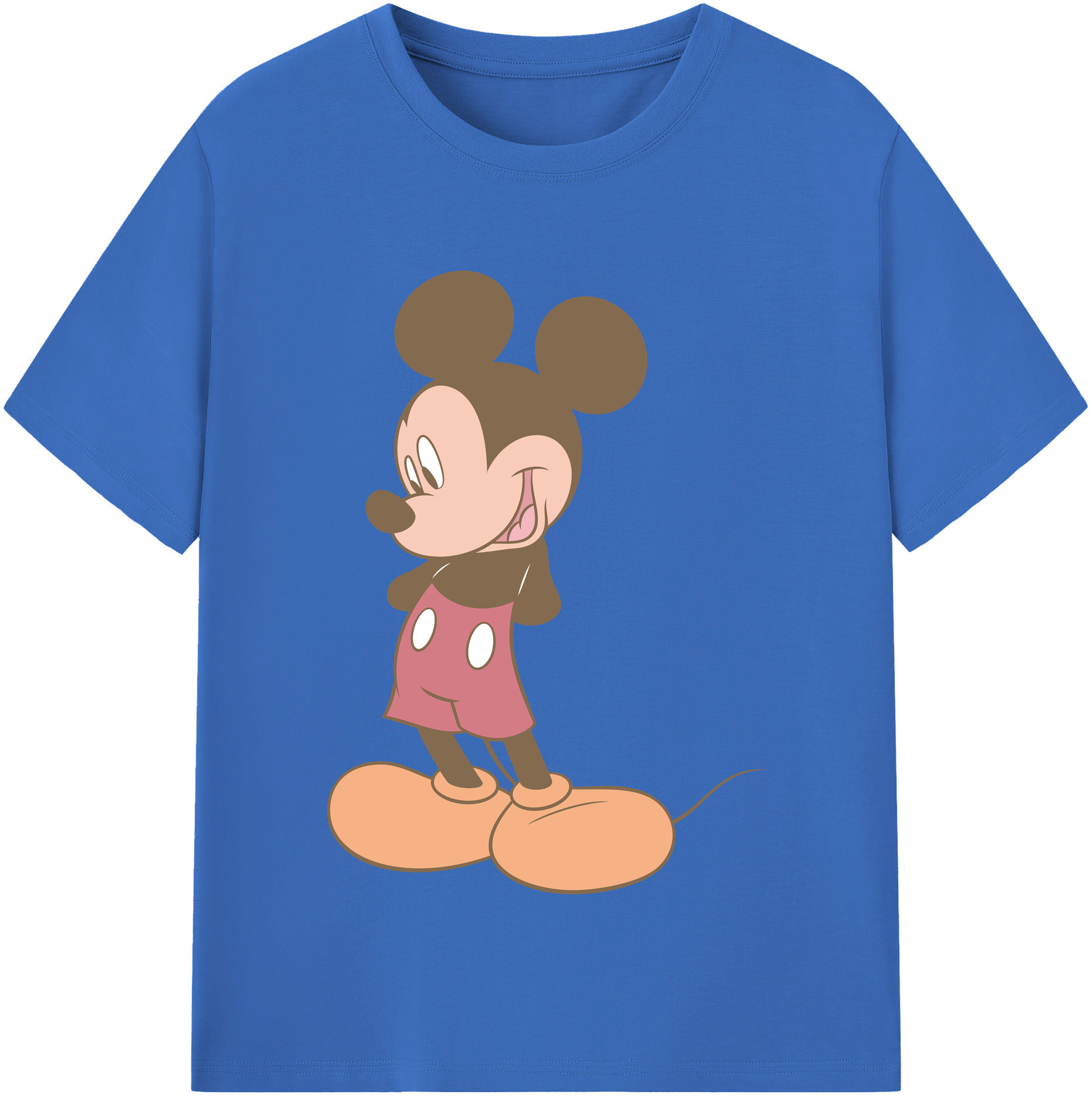 （画像用） ミッキーマウス Mickey Mouse 綿100％半袖Tシャツ（フロントプリント）