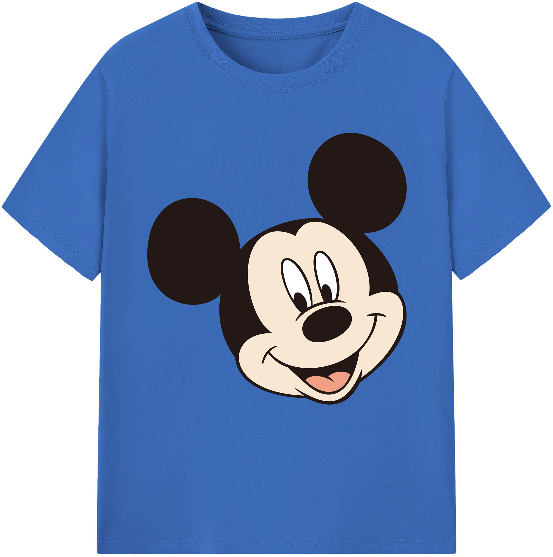 （画像用） ミッキーマウス Mickey Mouse 綿100％半袖Tシャツ（フロントプリント）