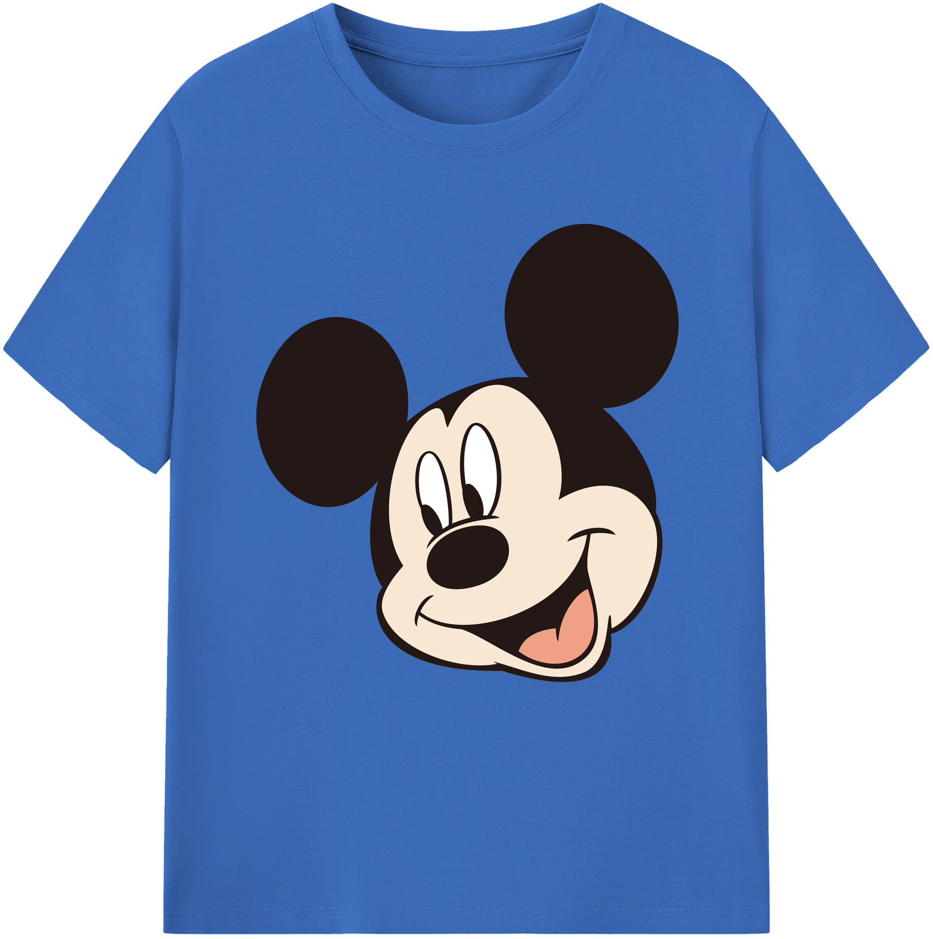（画像用） ミッキーマウス Mickey Mouse 綿100％半袖Tシャツ（フロントプリント）