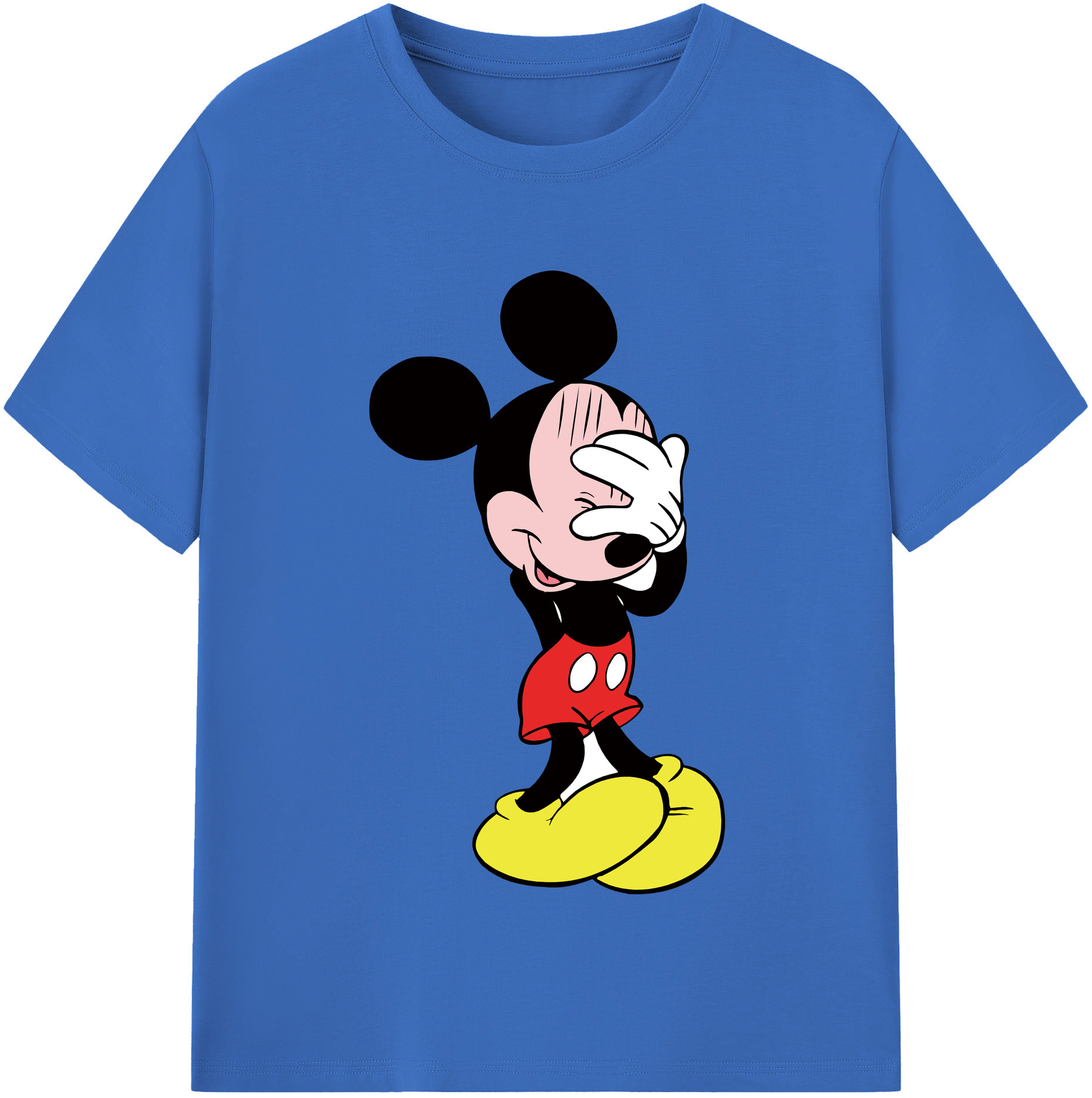 （画像用） ミッキーマウス Mickey Mouse 綿100％半袖Tシャツ（フロントプリント）