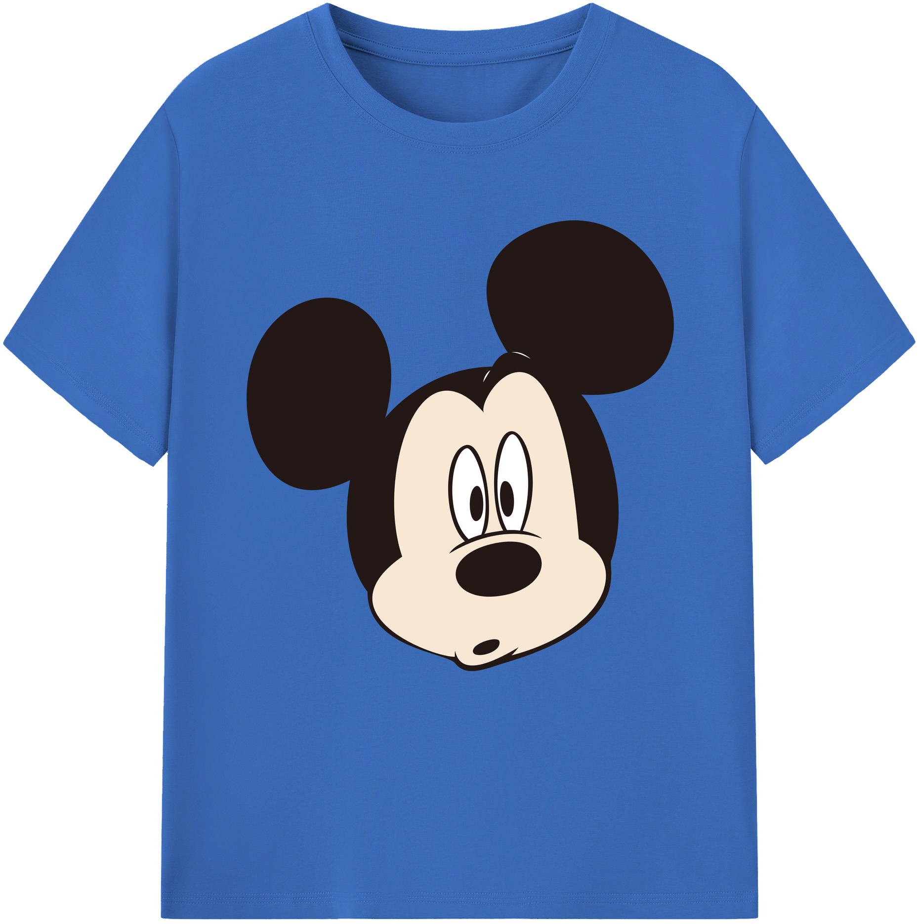 （画像用） ミッキーマウス Mickey Mouse 綿100％半袖Tシャツ（フロントプリント）