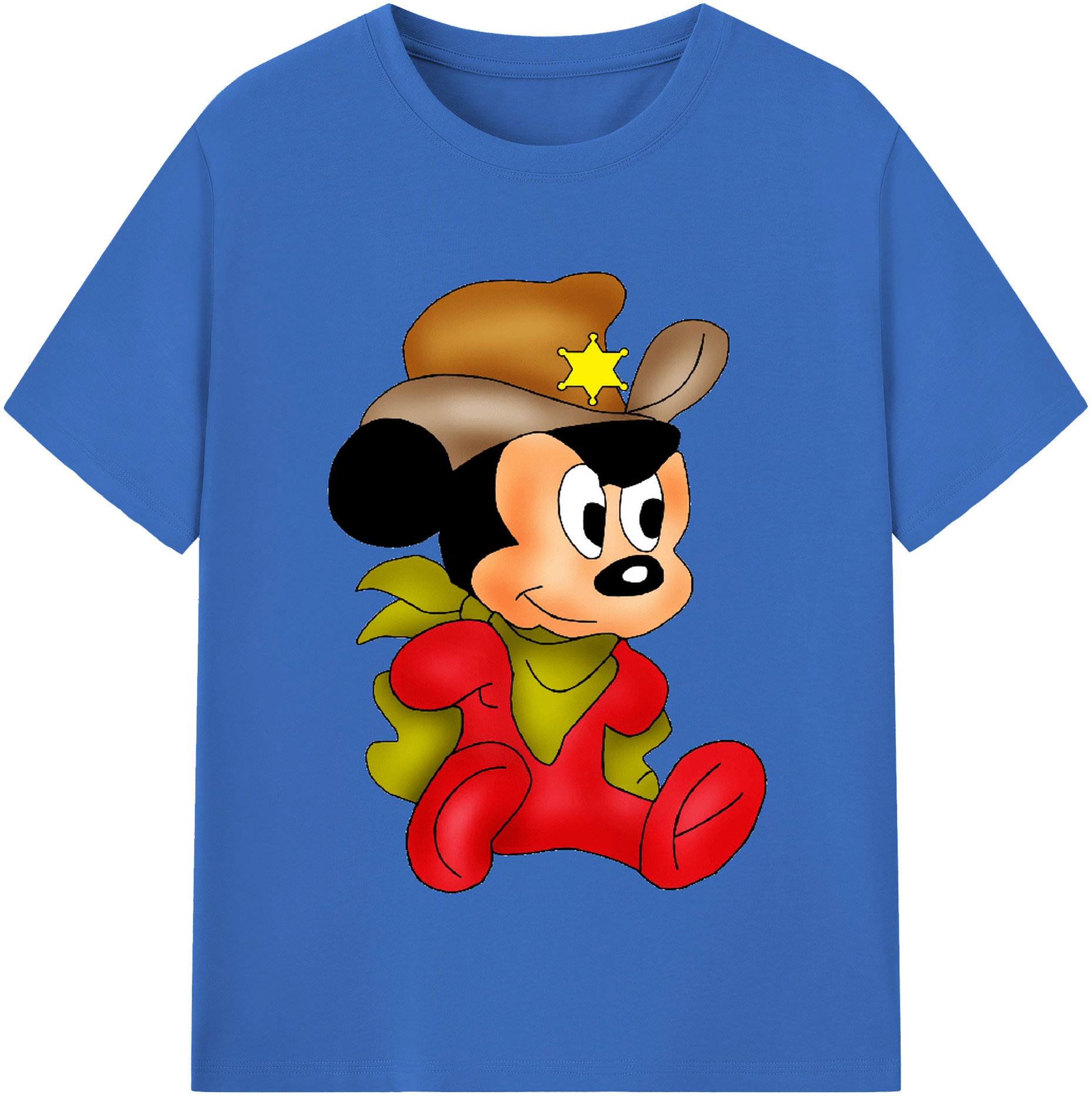 （画像用） ミッキーマウス Mickey Mouse 綿100％半袖Tシャツ（フロントプリント）