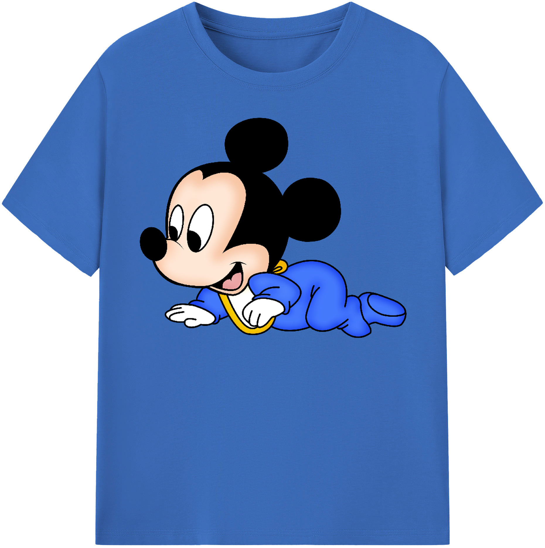 （画像用） ミッキーマウス Mickey Mouse 綿100％半袖Tシャツ（フロントプリント）