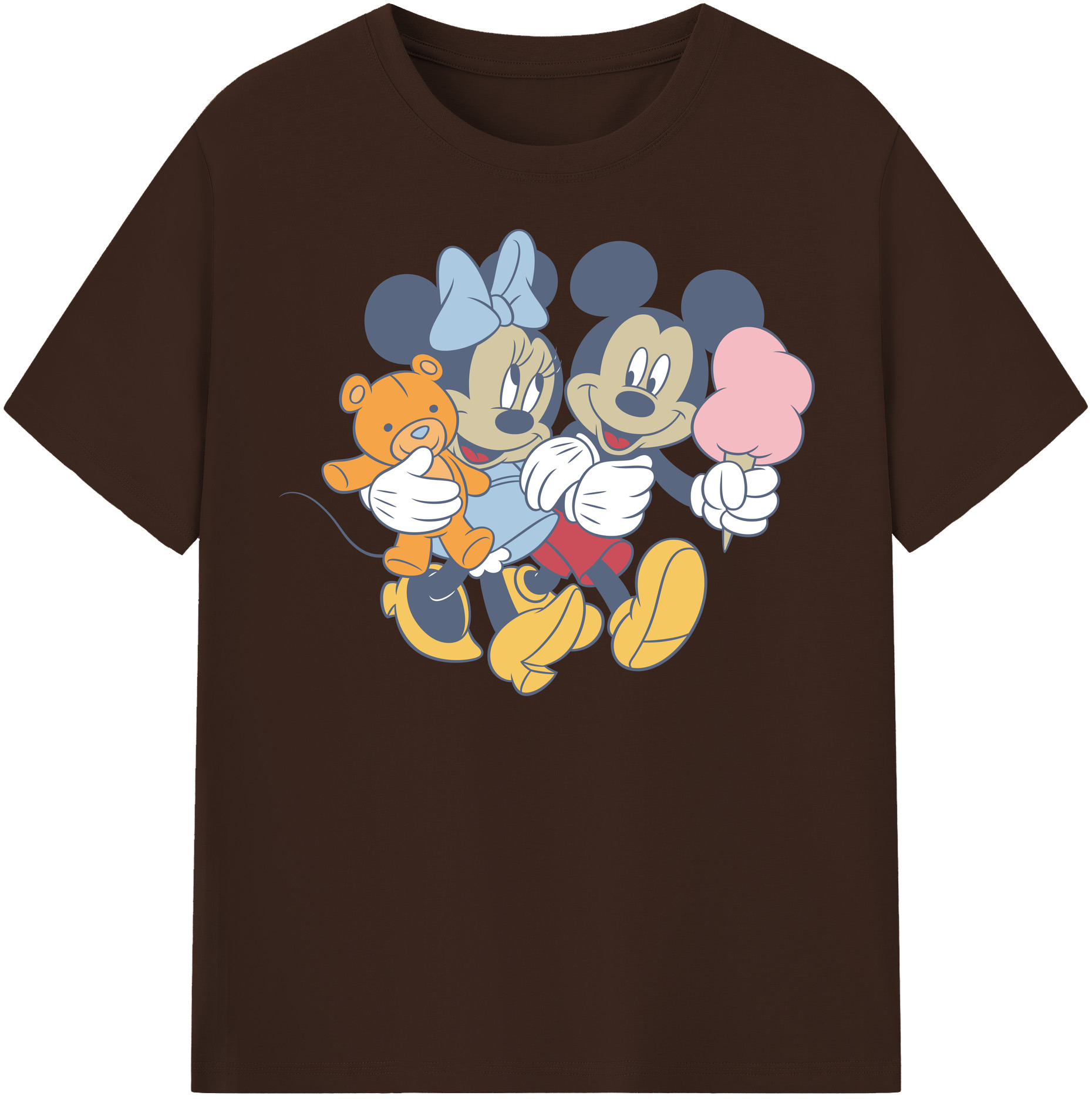 （画像用） ミッキーマウス Mickey Mouse 綿100％半袖Tシャツ（フロントプリント）