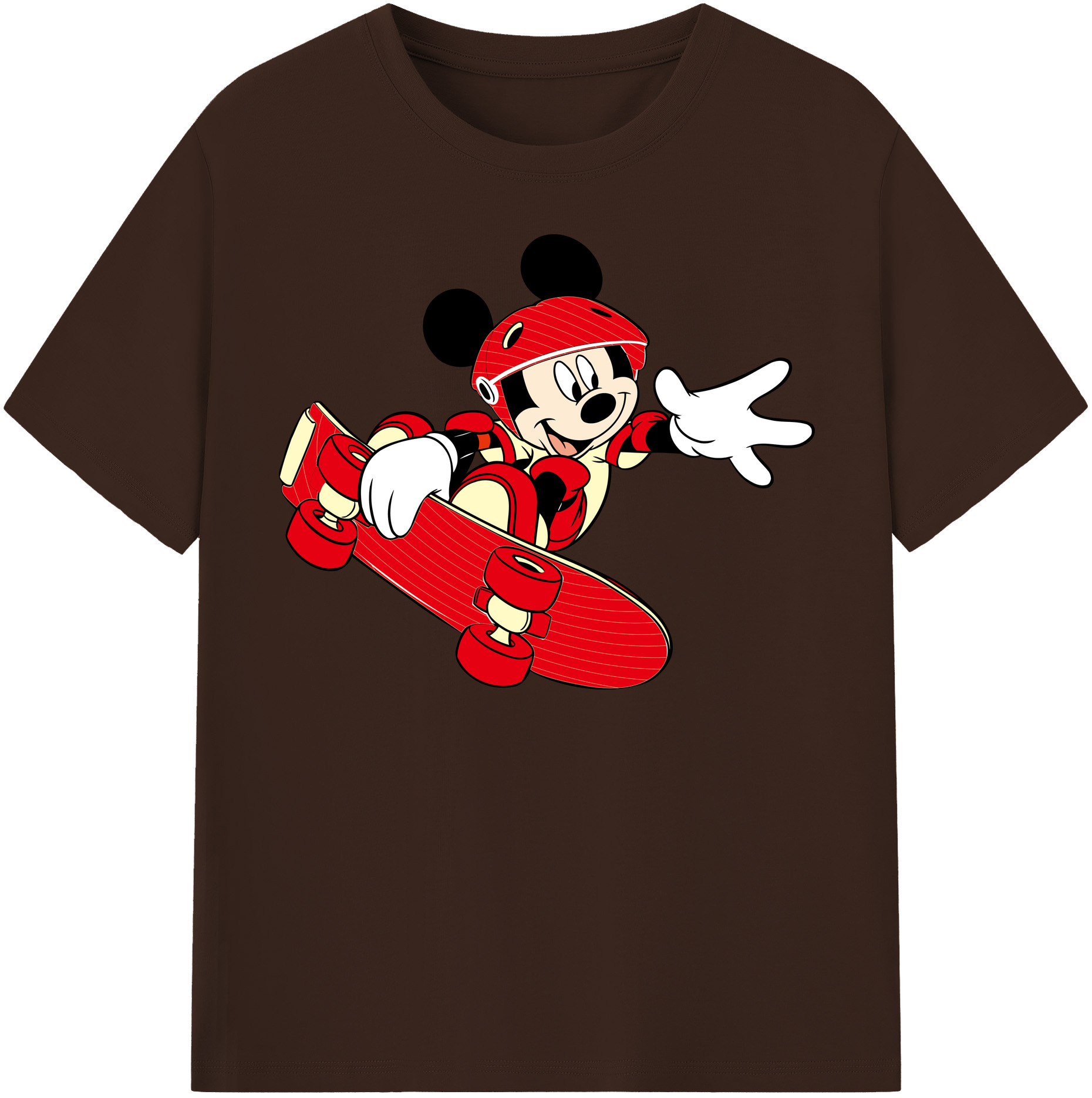 （画像用） ミッキーマウス Mickey Mouse 綿100％半袖Tシャツ（フロントプリント）