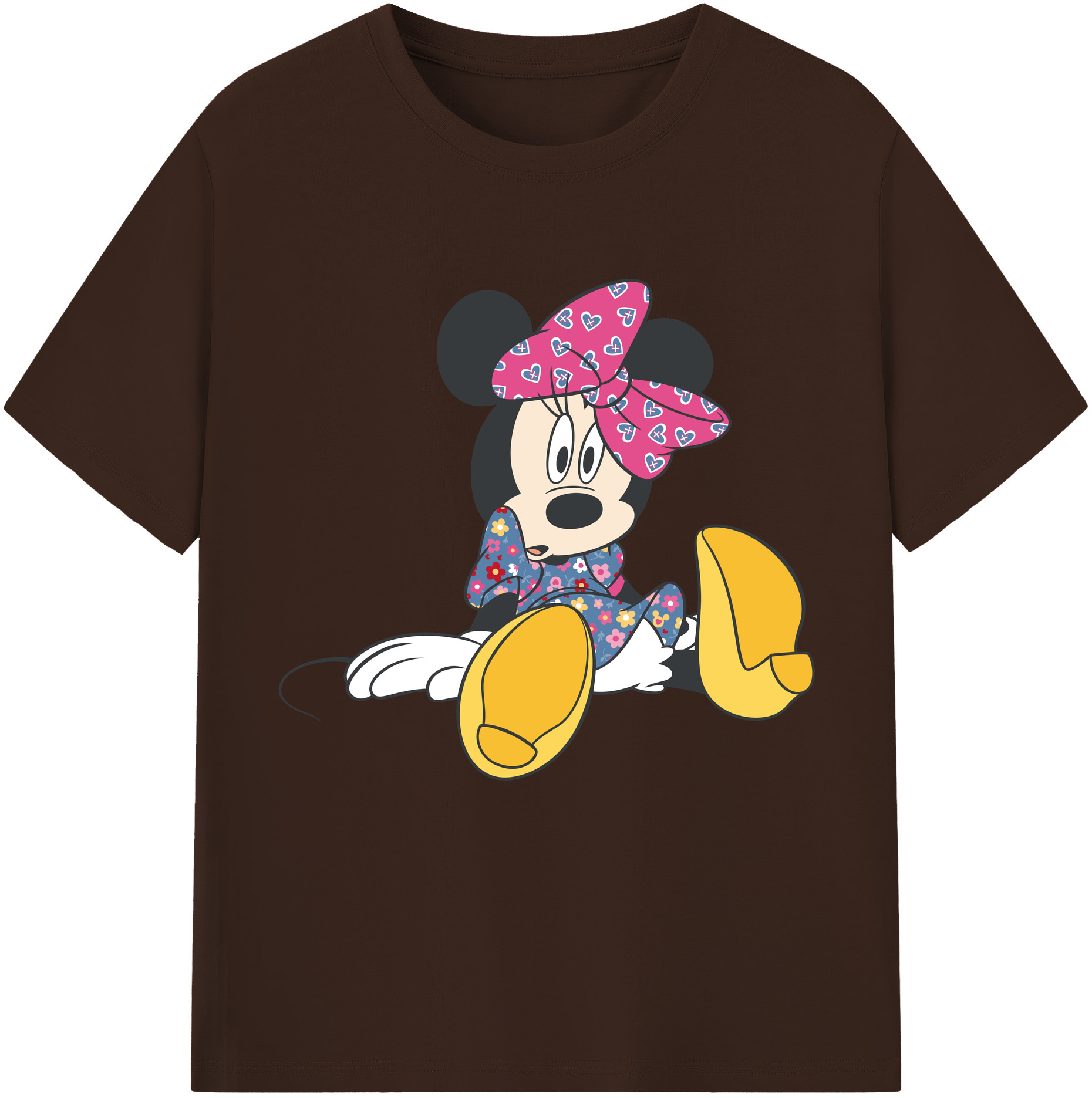 （画像用） ミッキーマウス Mickey Mouse 綿100％半袖Tシャツ（フロントプリント）