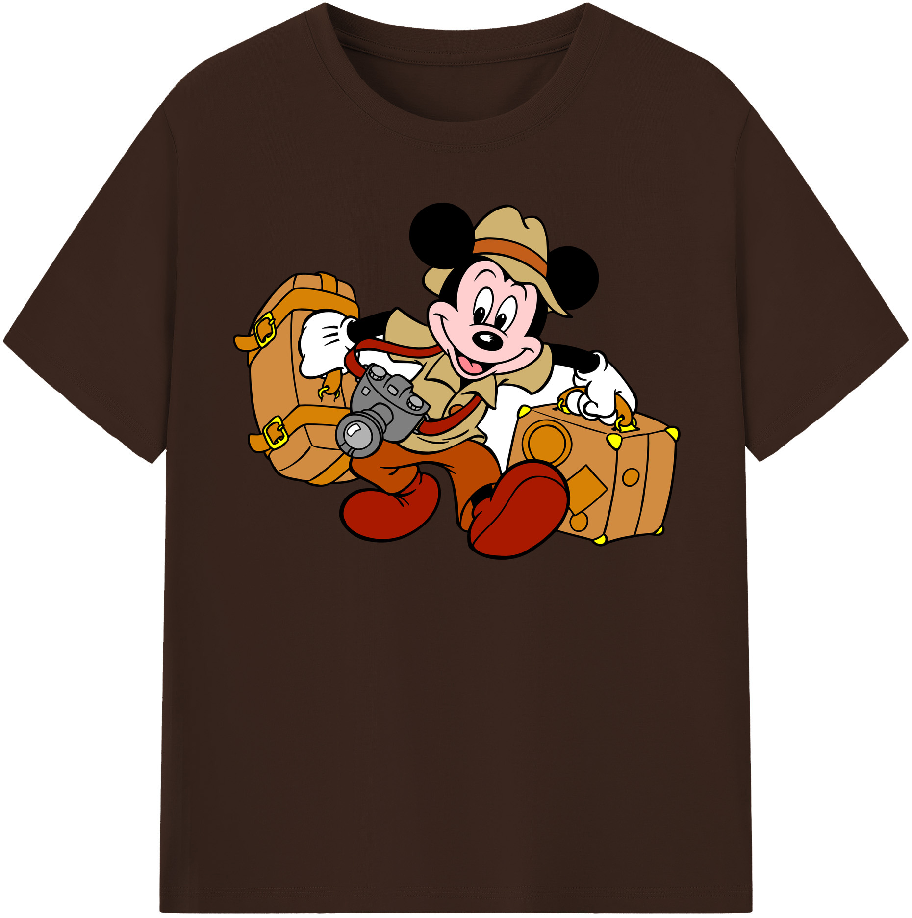 （画像用） ミッキーマウス Mickey Mouse 綿100％半袖Tシャツ（フロントプリント）
