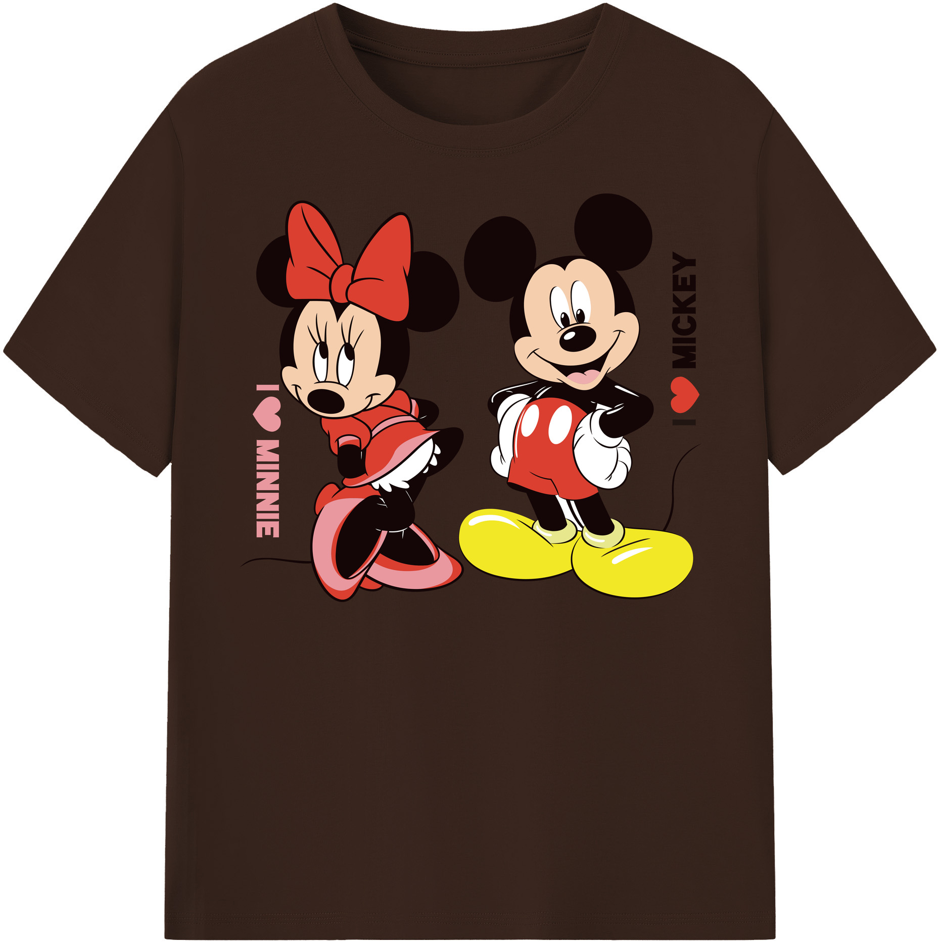 （画像用） ミッキーマウス Mickey Mouse 綿100％半袖Tシャツ（フロントプリント）