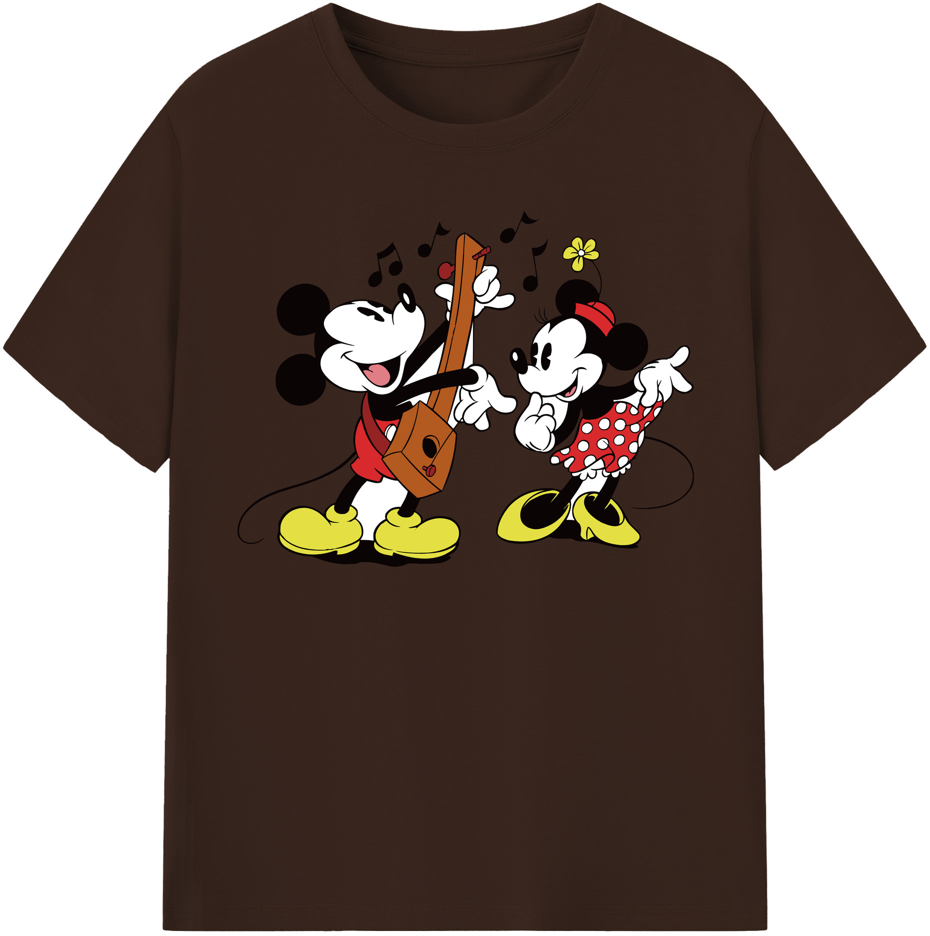 （画像用） ミッキーマウス Mickey Mouse 綿100％半袖Tシャツ（フロントプリント）