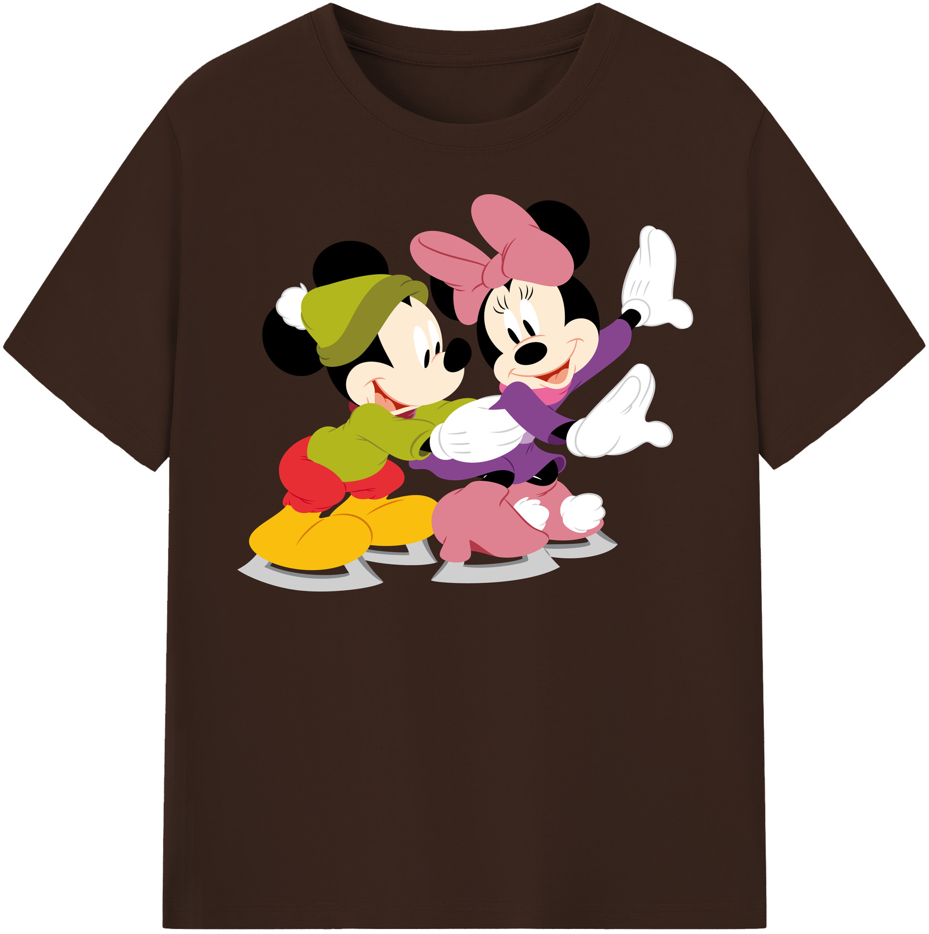 （画像用） ミッキーマウス Mickey Mouse 綿100％半袖Tシャツ（フロントプリント）