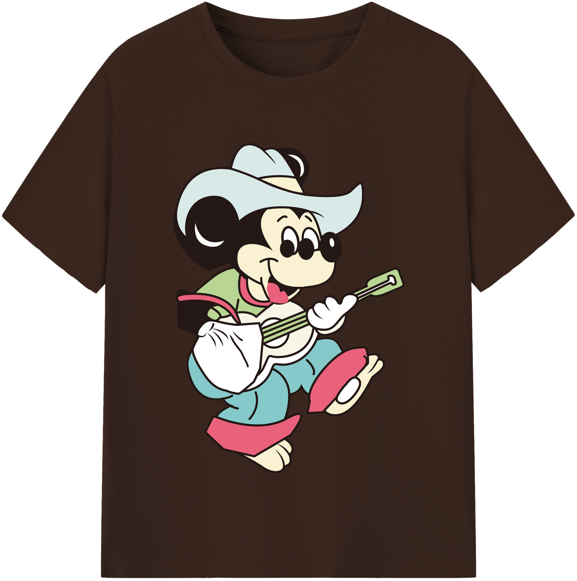 （画像用） ミッキーマウス Mickey Mouse 綿100％半袖Tシャツ（フロントプリント）
