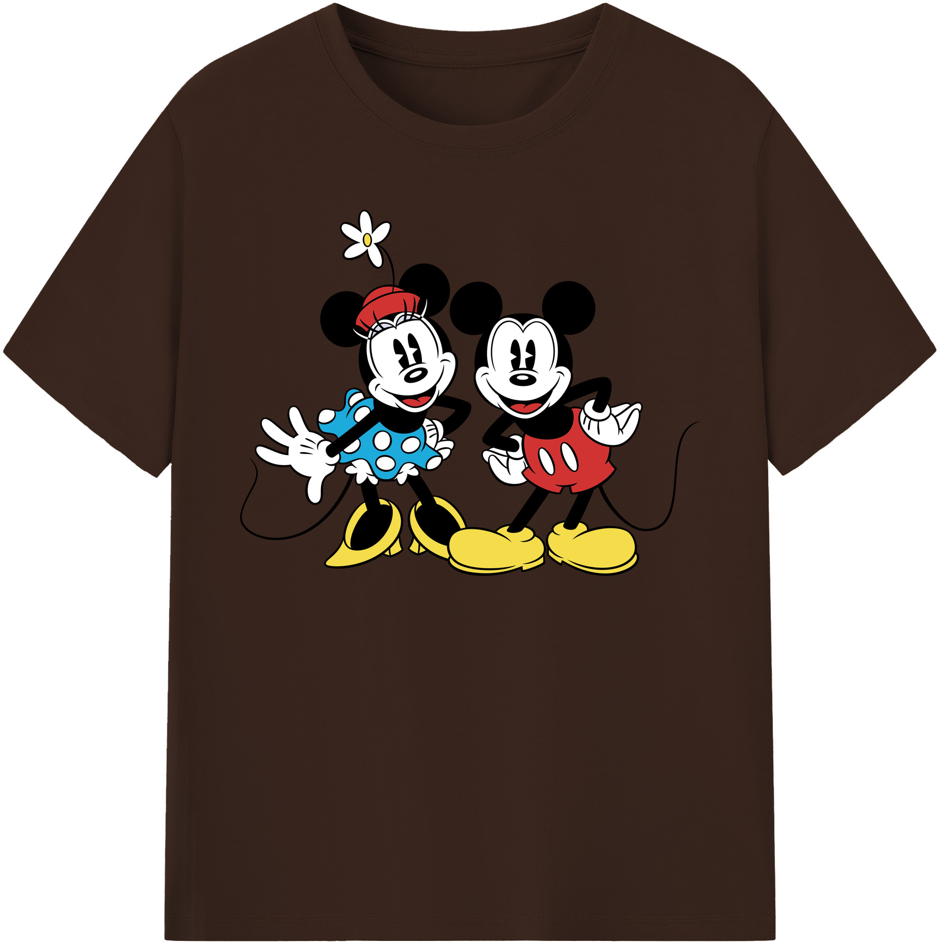 （画像用） ミッキーマウス Mickey Mouse 綿100％半袖Tシャツ（フロントプリント）