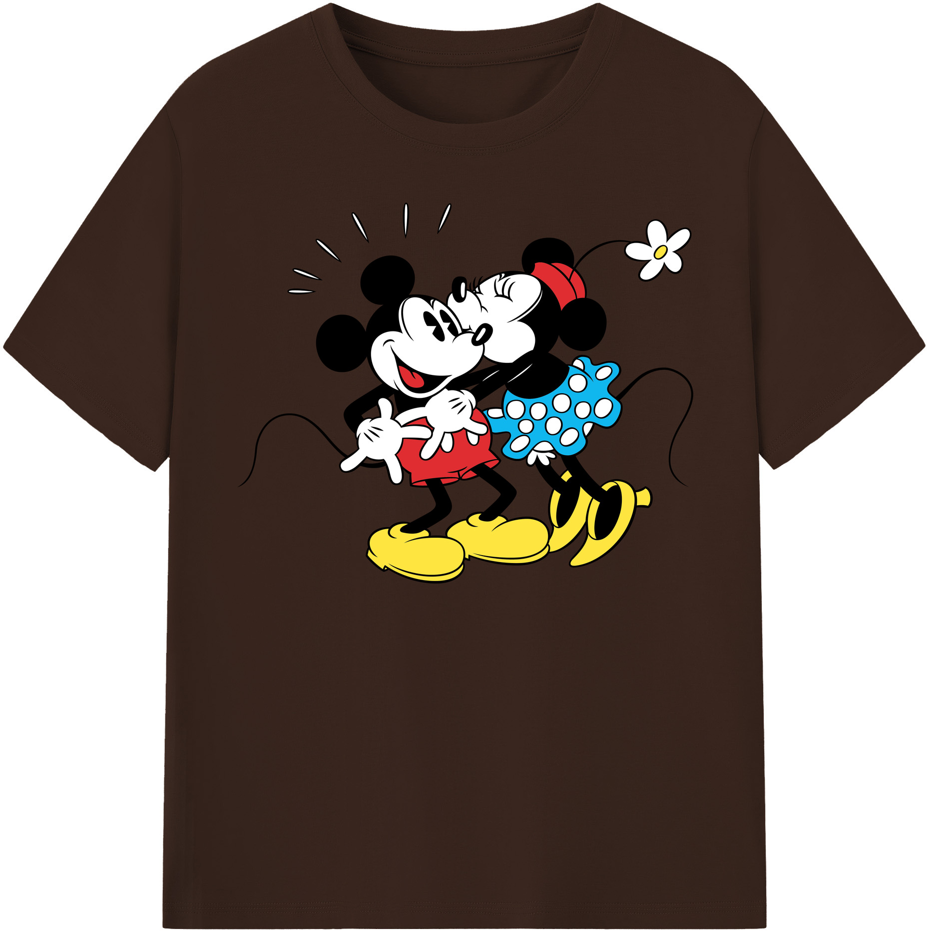 （画像用） ミッキーマウス Mickey Mouse 綿100％半袖Tシャツ（フロントプリント）