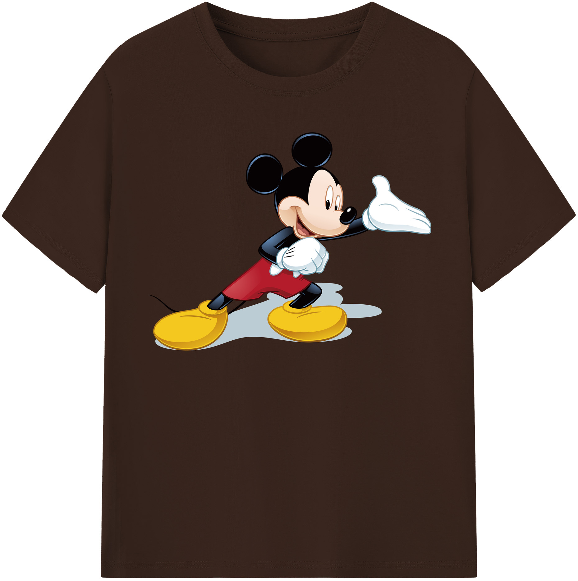 （画像用） ミッキーマウス Mickey Mouse 綿100％半袖Tシャツ（フロントプリント）