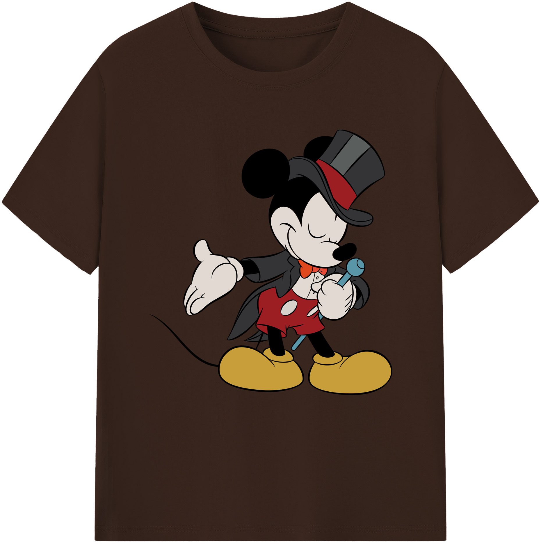 （画像用） ミッキーマウス Mickey Mouse 綿100％半袖Tシャツ（フロントプリント）