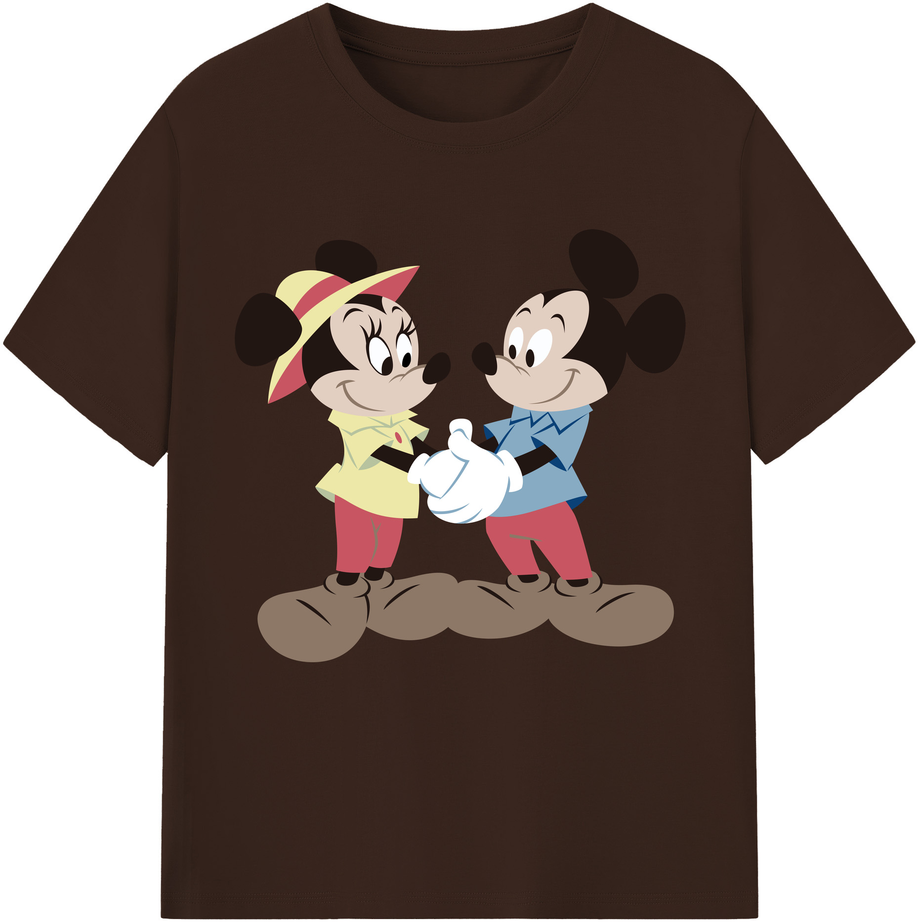 （画像用） ミッキーマウス Mickey Mouse 綿100％半袖Tシャツ（フロントプリント）
