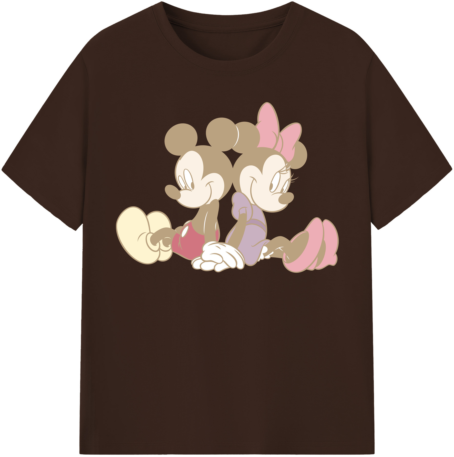 （画像用） ミッキーマウス Mickey Mouse 綿100％半袖Tシャツ（フロントプリント）
