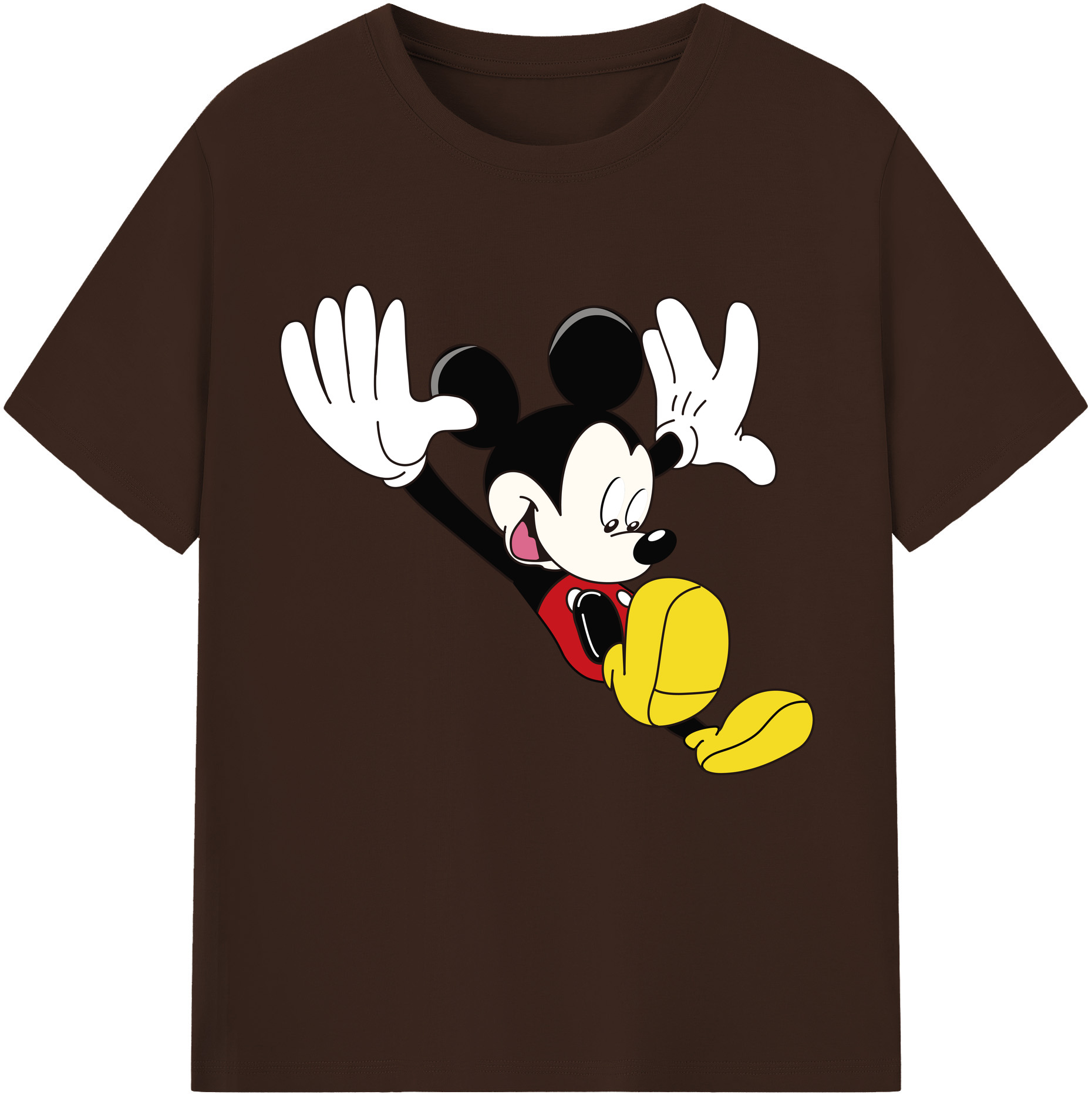 （画像用） ミッキーマウス Mickey Mouse 綿100％半袖Tシャツ（フロントプリント）