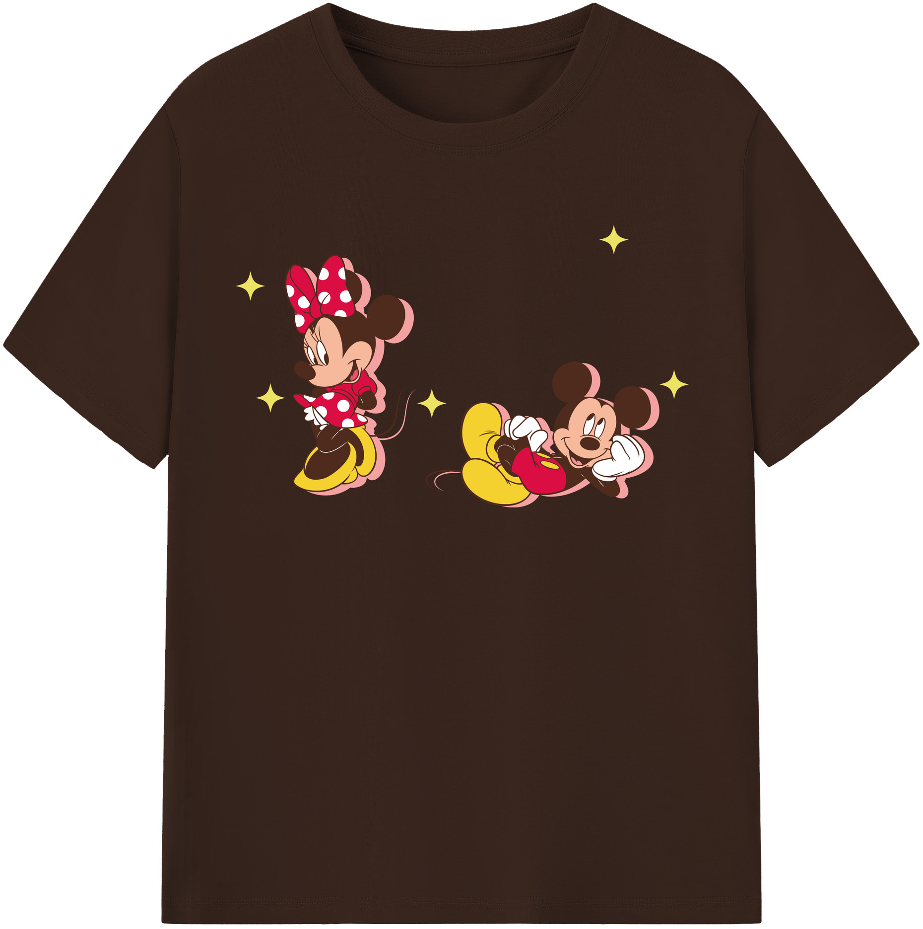 （画像用） ミッキーマウス Mickey Mouse 綿100％半袖Tシャツ（フロントプリント）