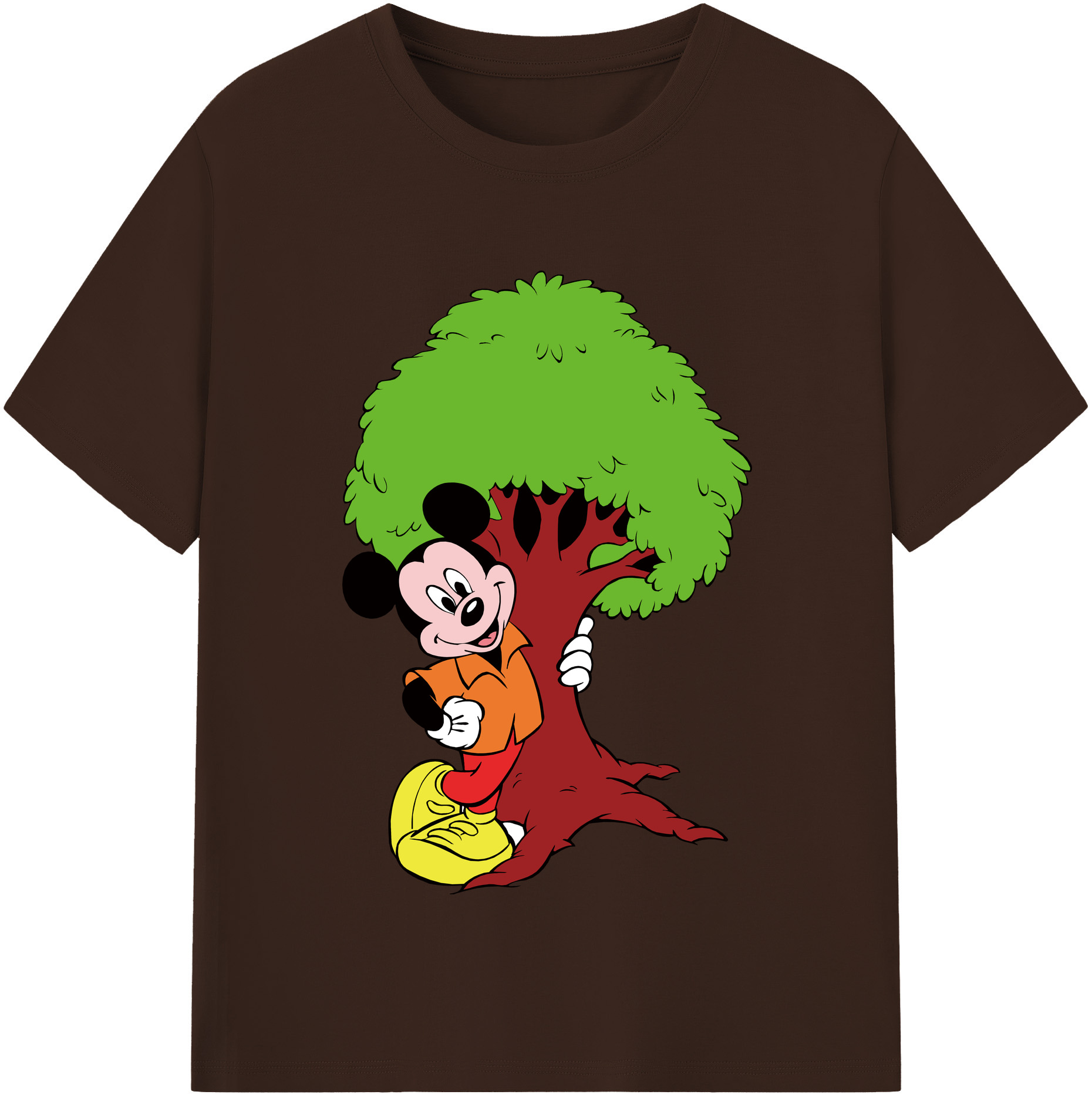 （画像用） ミッキーマウス Mickey Mouse 綿100％半袖Tシャツ（フロントプリント）