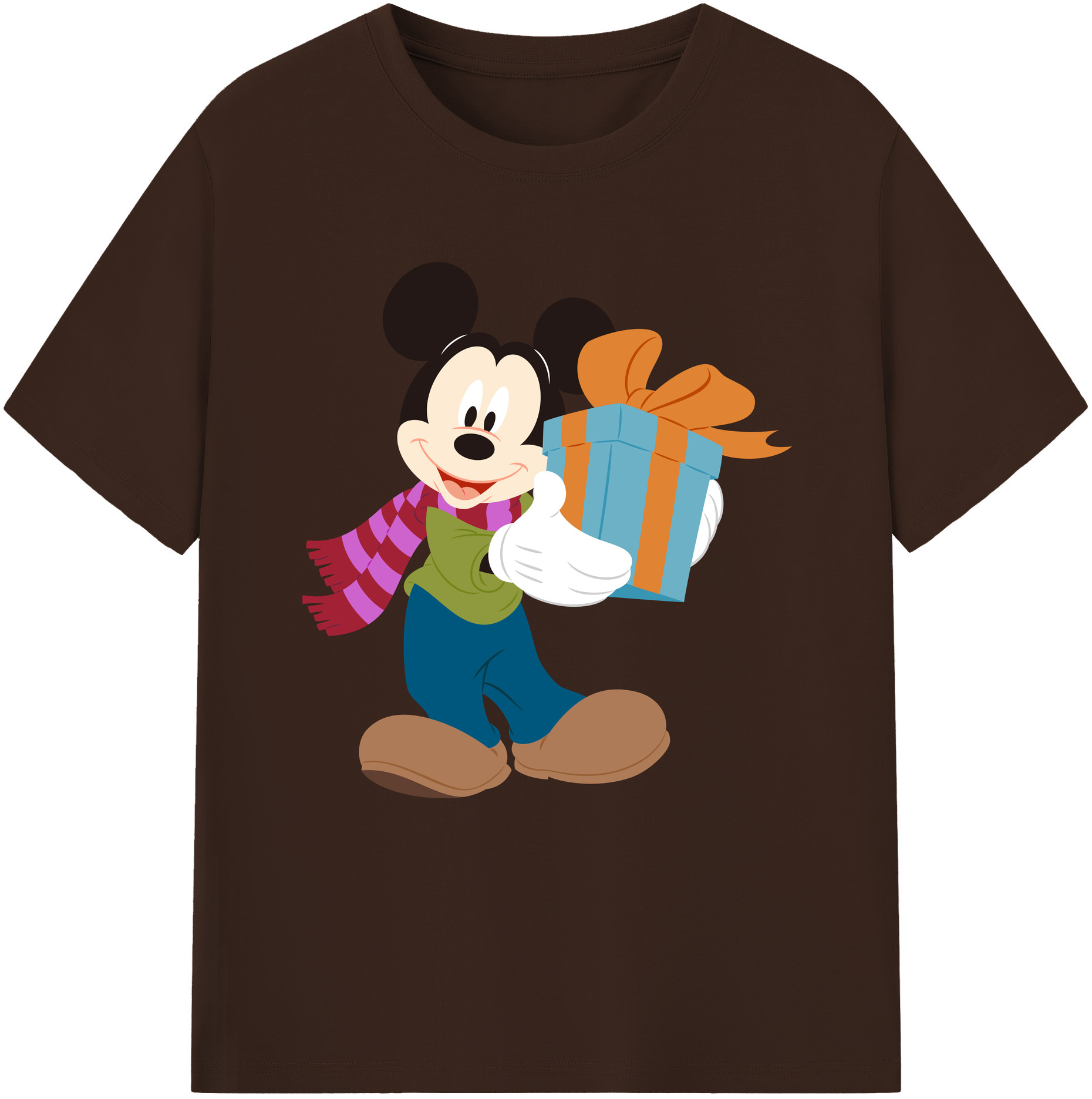 （画像用） ミッキーマウス Mickey Mouse 綿100％半袖Tシャツ（フロントプリント）