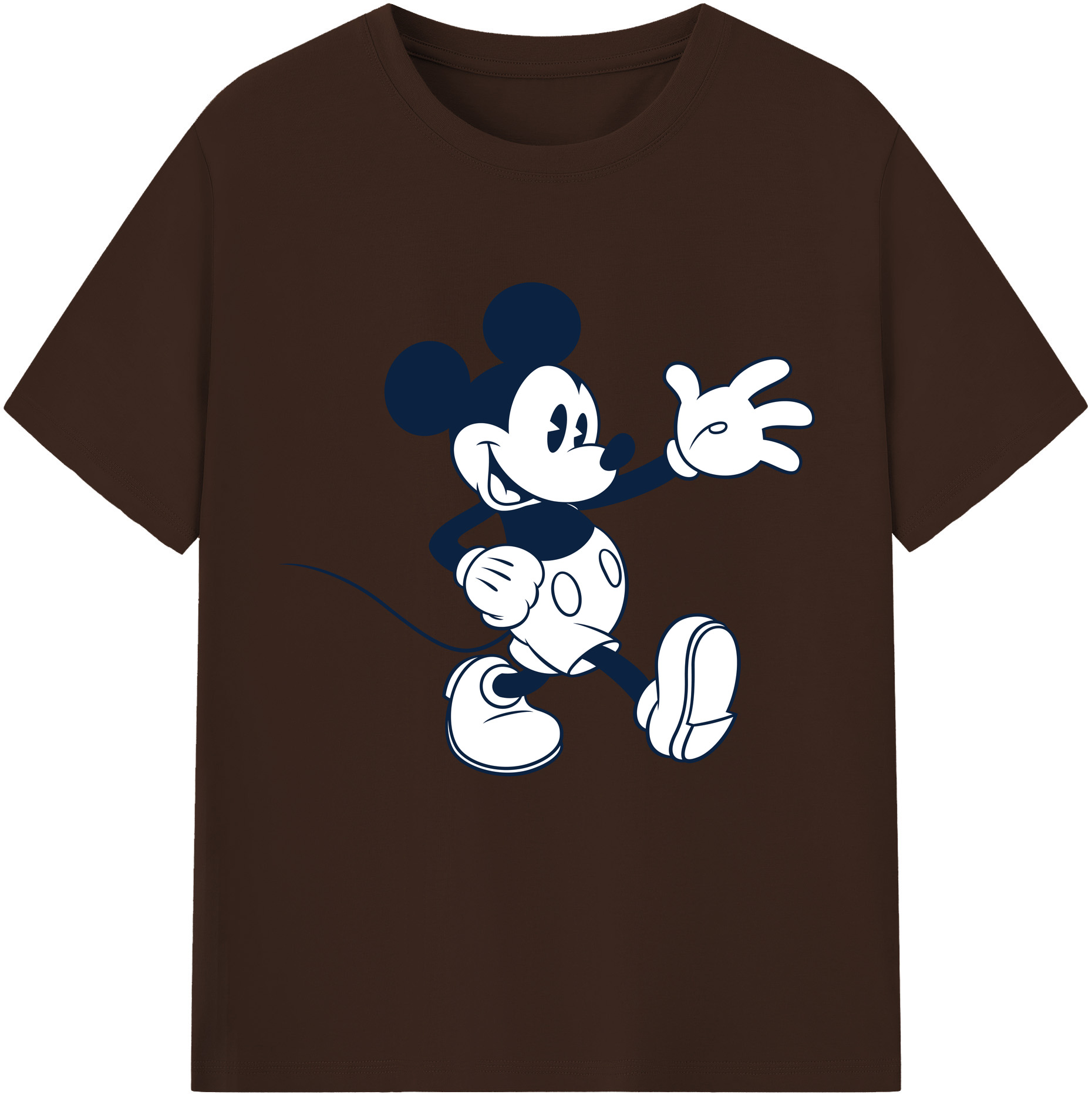 （画像用） ミッキーマウス Mickey Mouse 綿100％半袖Tシャツ（フロントプリント）