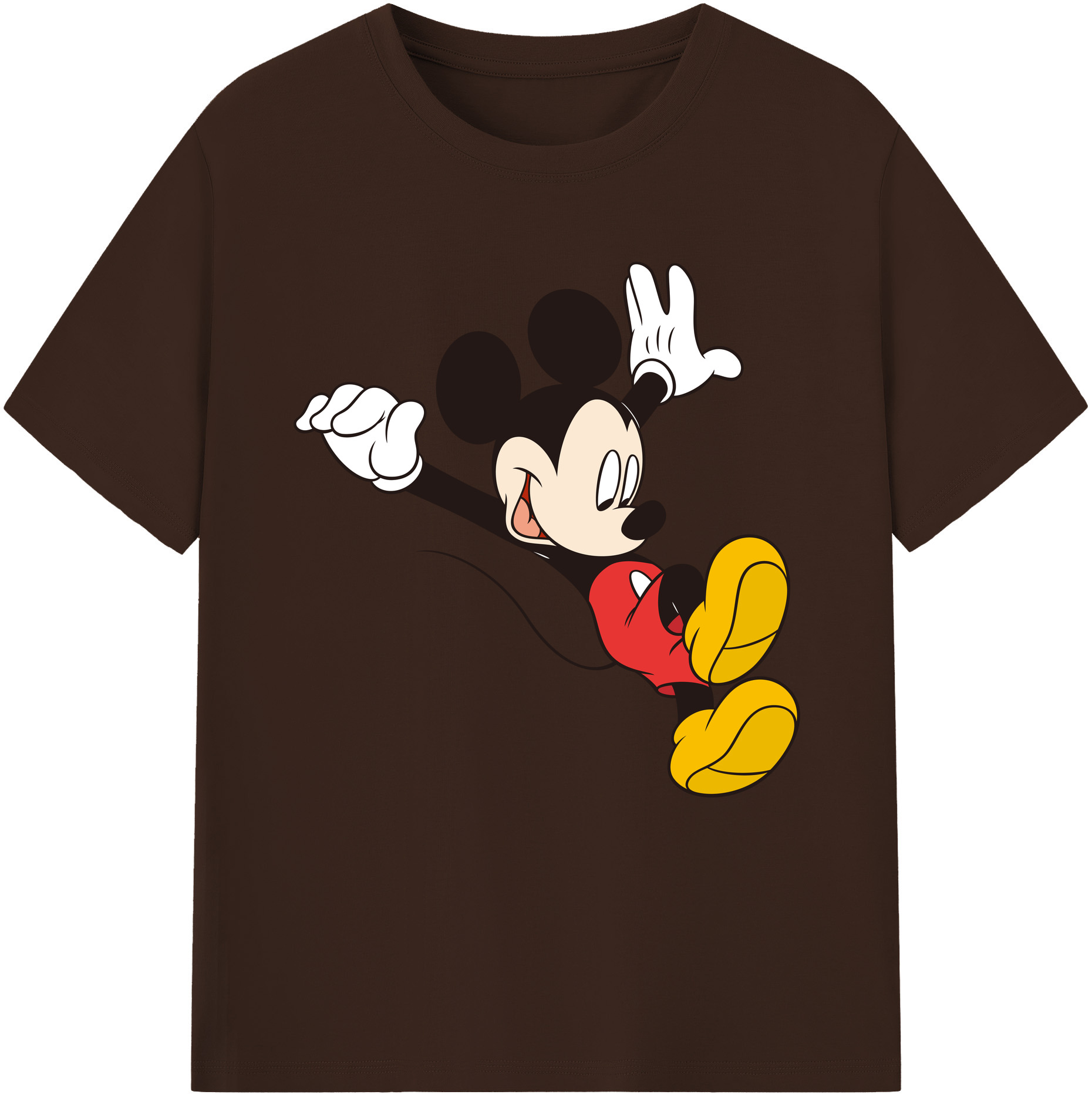 （画像用） ミッキーマウス Mickey Mouse 綿100％半袖Tシャツ（フロントプリント）