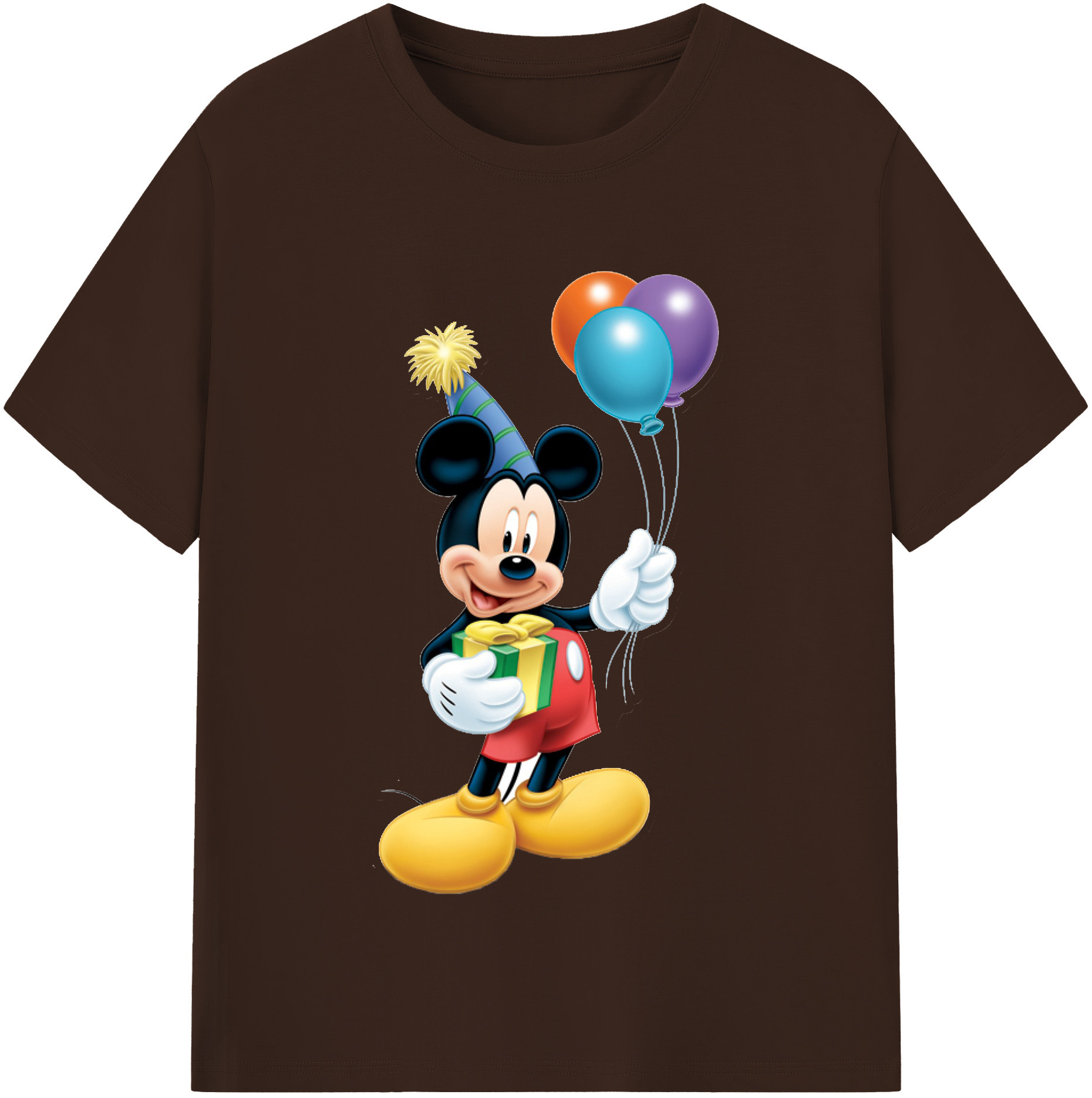 （画像用） ミッキーマウス Mickey Mouse 綿100％半袖Tシャツ（フロントプリント）