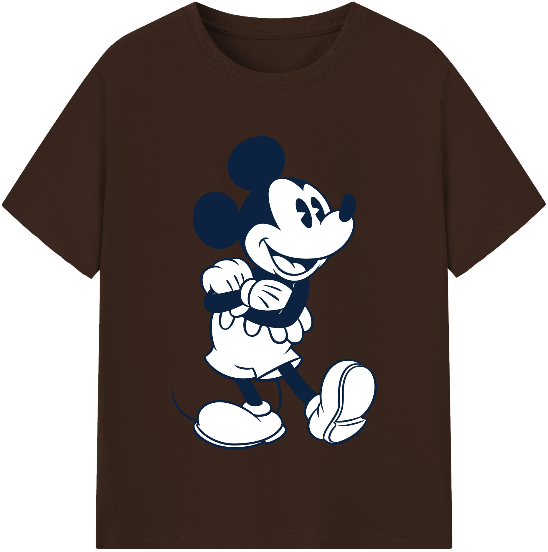 （画像用） ミッキーマウス Mickey Mouse 綿100％半袖Tシャツ（フロントプリント）