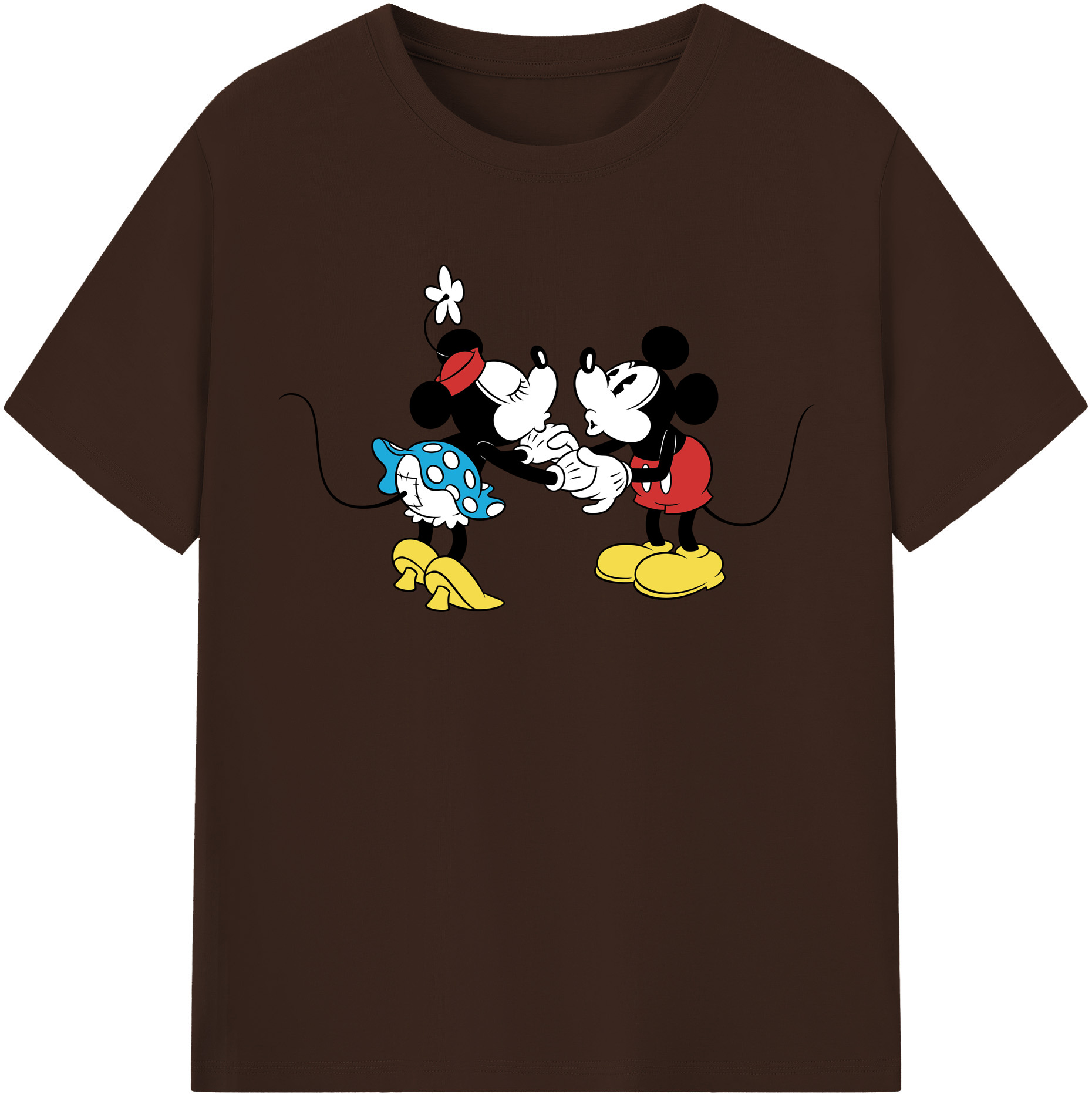 （画像用） ミッキーマウス Mickey Mouse 綿100％半袖Tシャツ（フロントプリント）