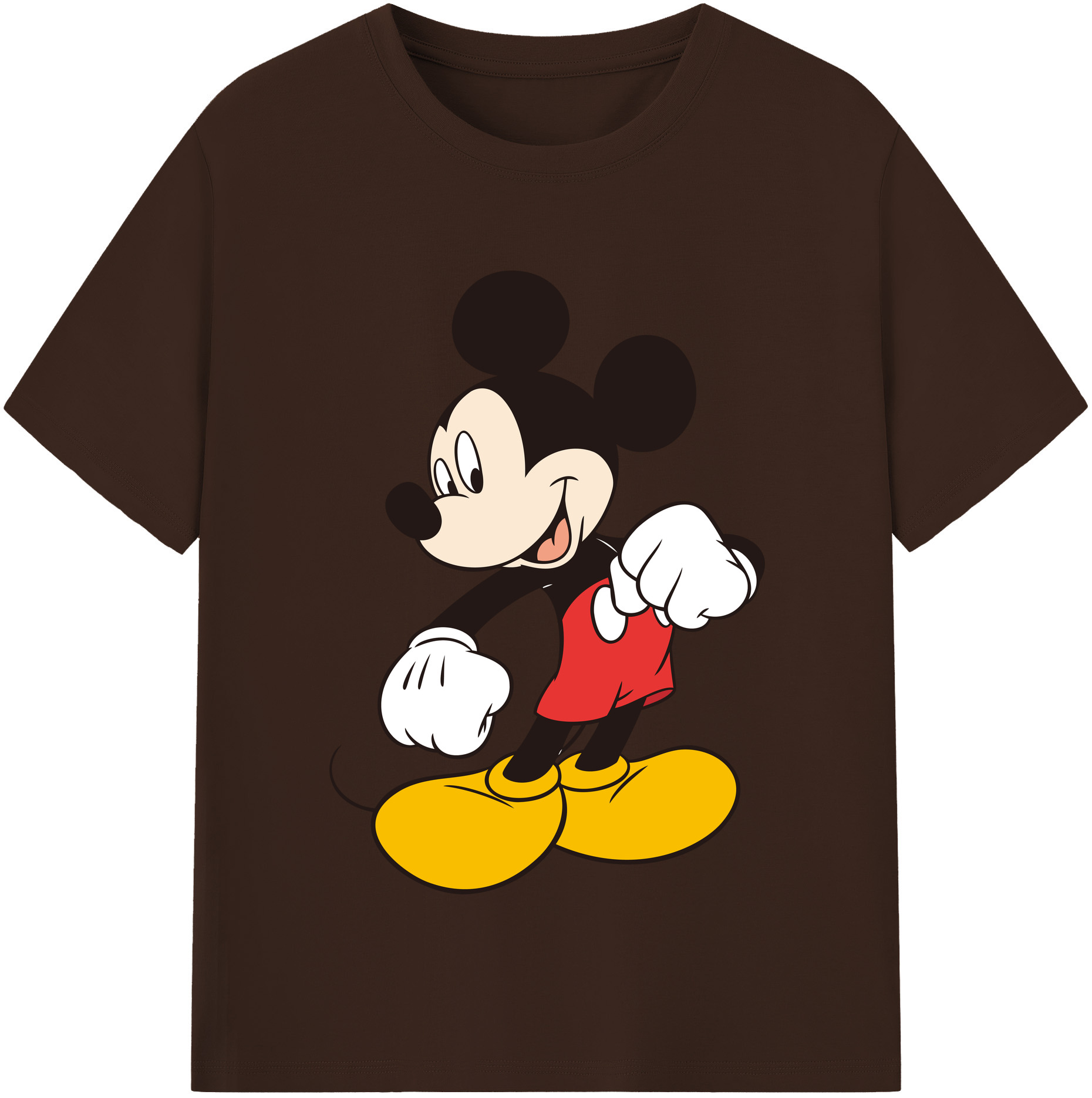 （画像用） ミッキーマウス Mickey Mouse 綿100％半袖Tシャツ（フロントプリント）