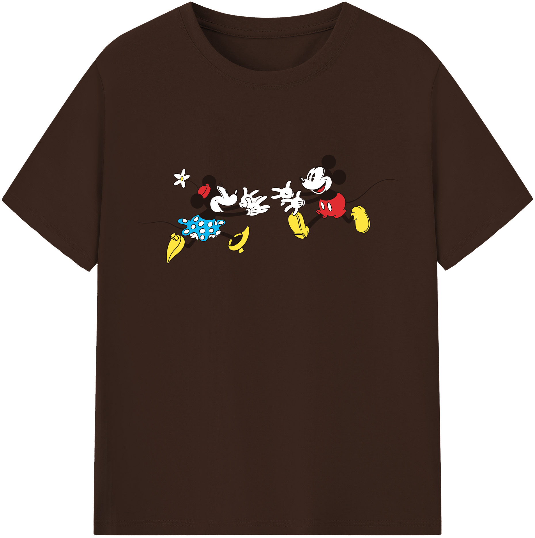 （画像用） ミッキーマウス Mickey Mouse 綿100％半袖Tシャツ（フロントプリント）