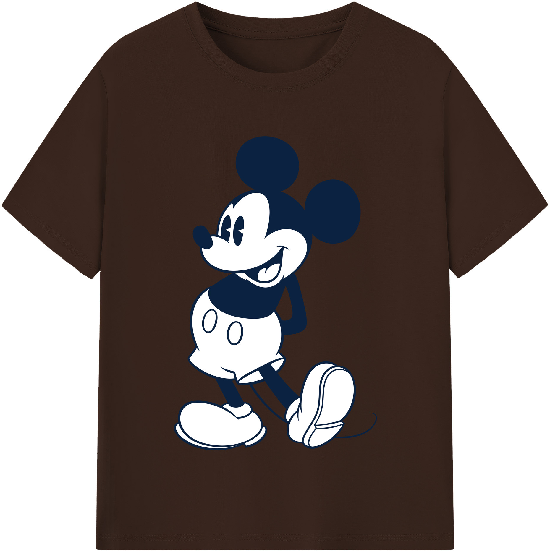 （画像用） ミッキーマウス Mickey Mouse 綿100％半袖Tシャツ（フロントプリント）