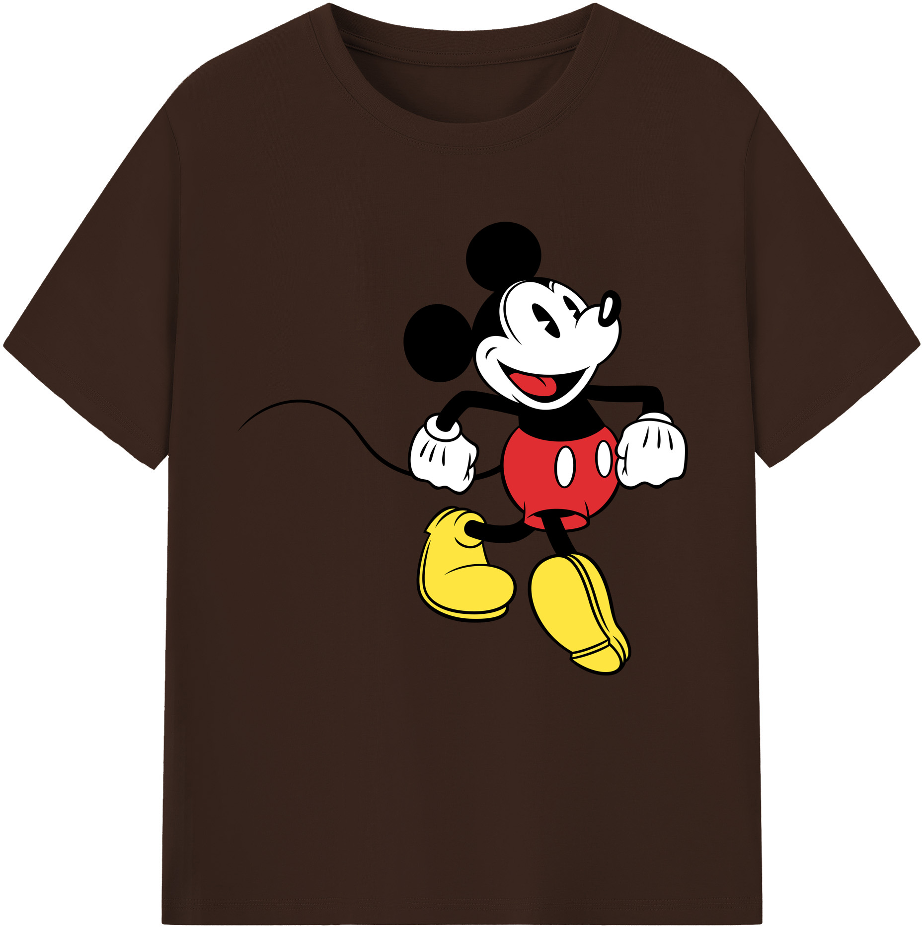 （画像用） ミッキーマウス Mickey Mouse 綿100％半袖Tシャツ（フロントプリント）