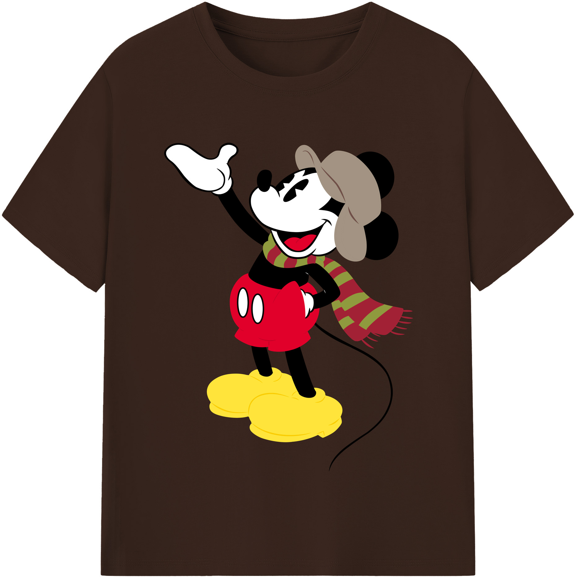 （画像用） ミッキーマウス Mickey Mouse 綿100％半袖Tシャツ（フロントプリント）