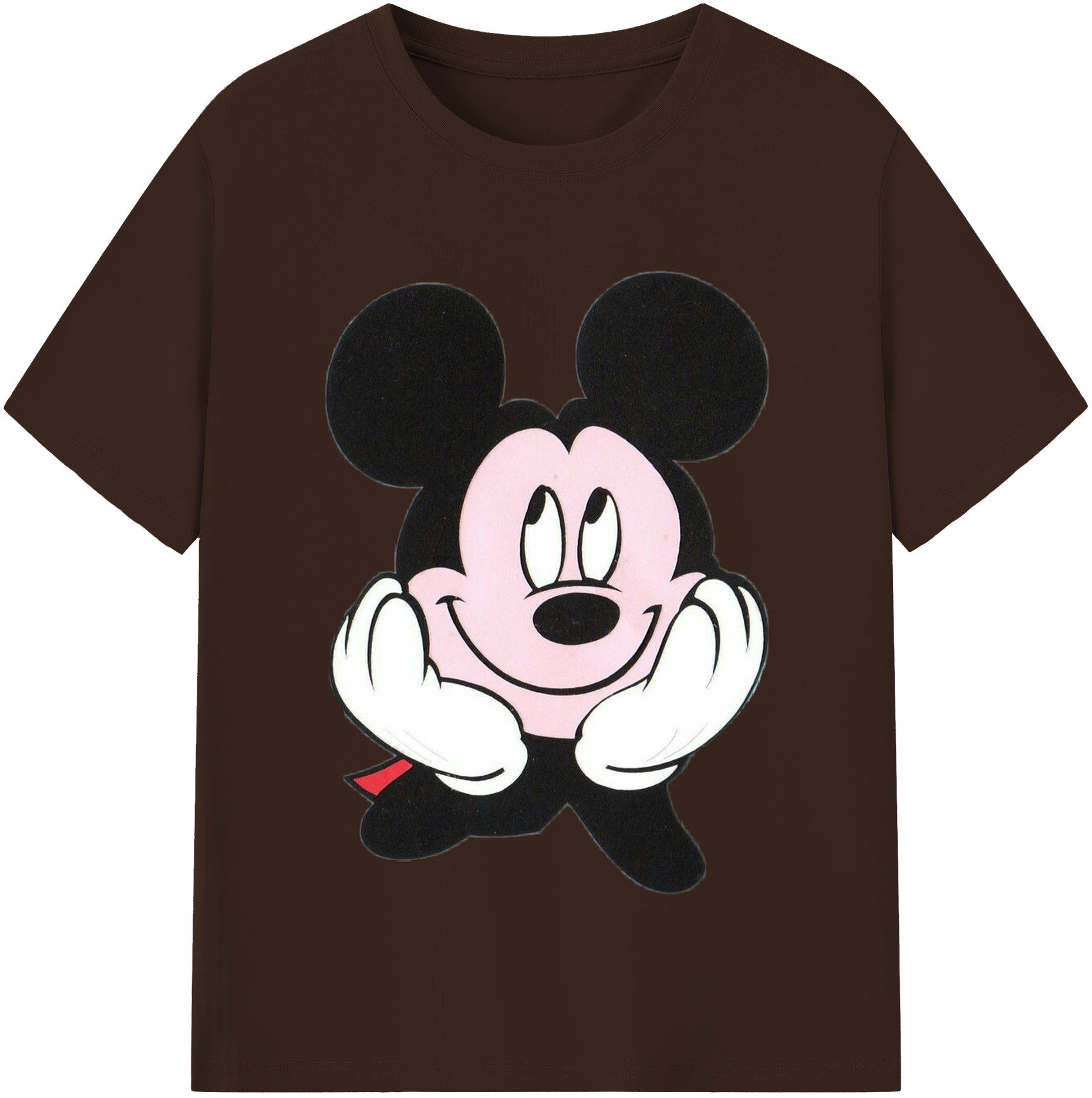（画像用） ミッキーマウス Mickey Mouse 綿100％半袖Tシャツ（フロントプリント）