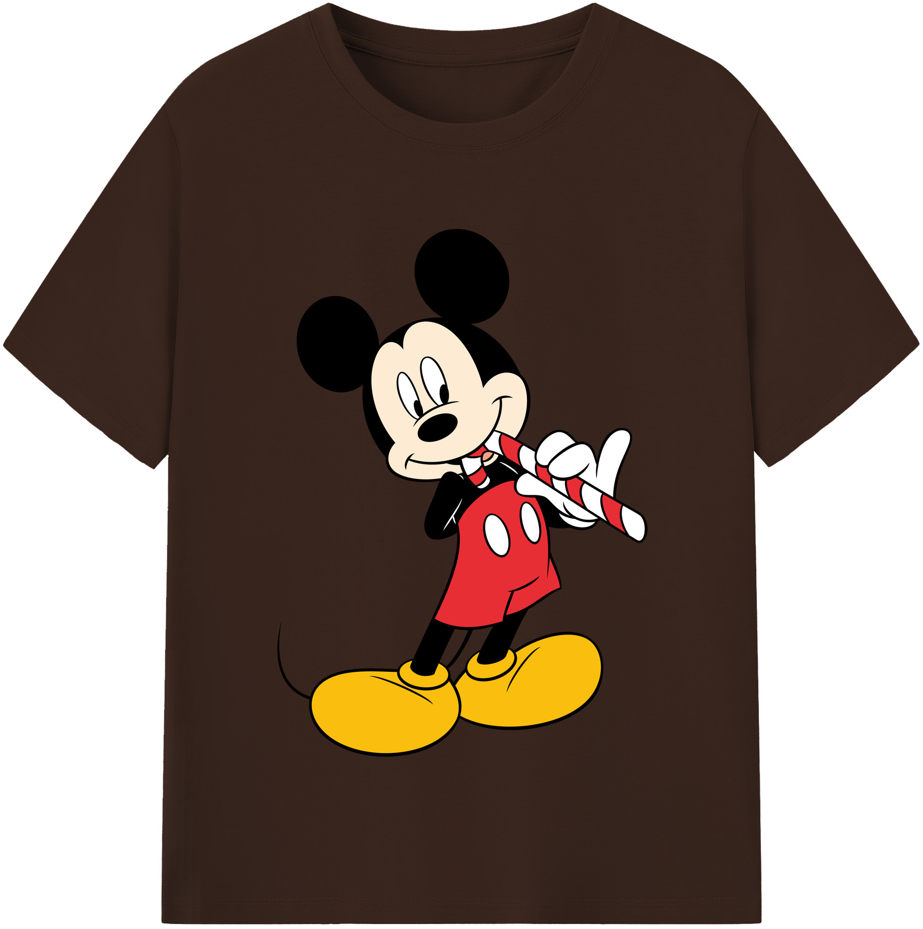 （画像用） ミッキーマウス Mickey Mouse 綿100％半袖Tシャツ（フロントプリント）