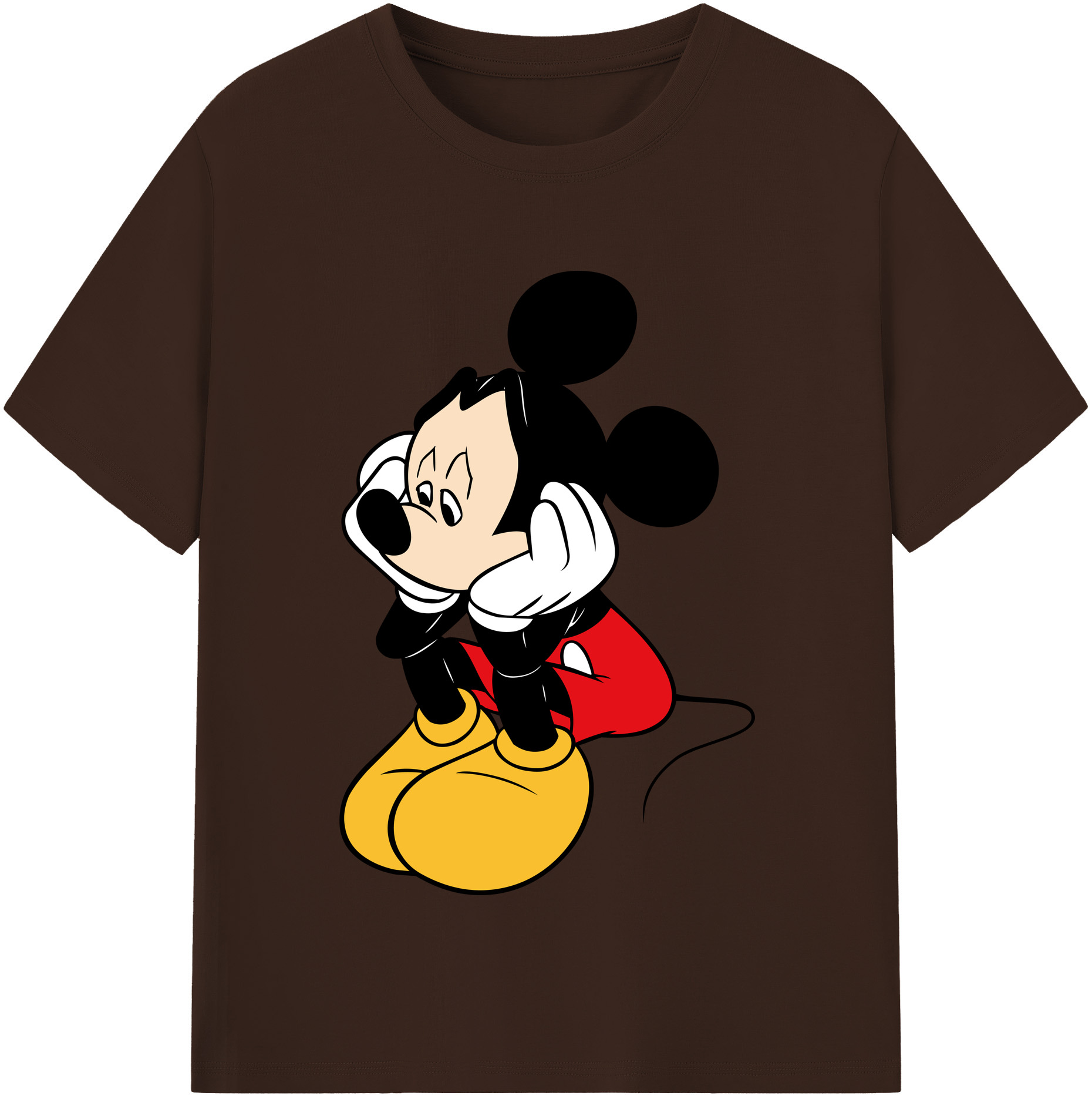 （画像用） ミッキーマウス Mickey Mouse 綿100％半袖Tシャツ（フロントプリント）