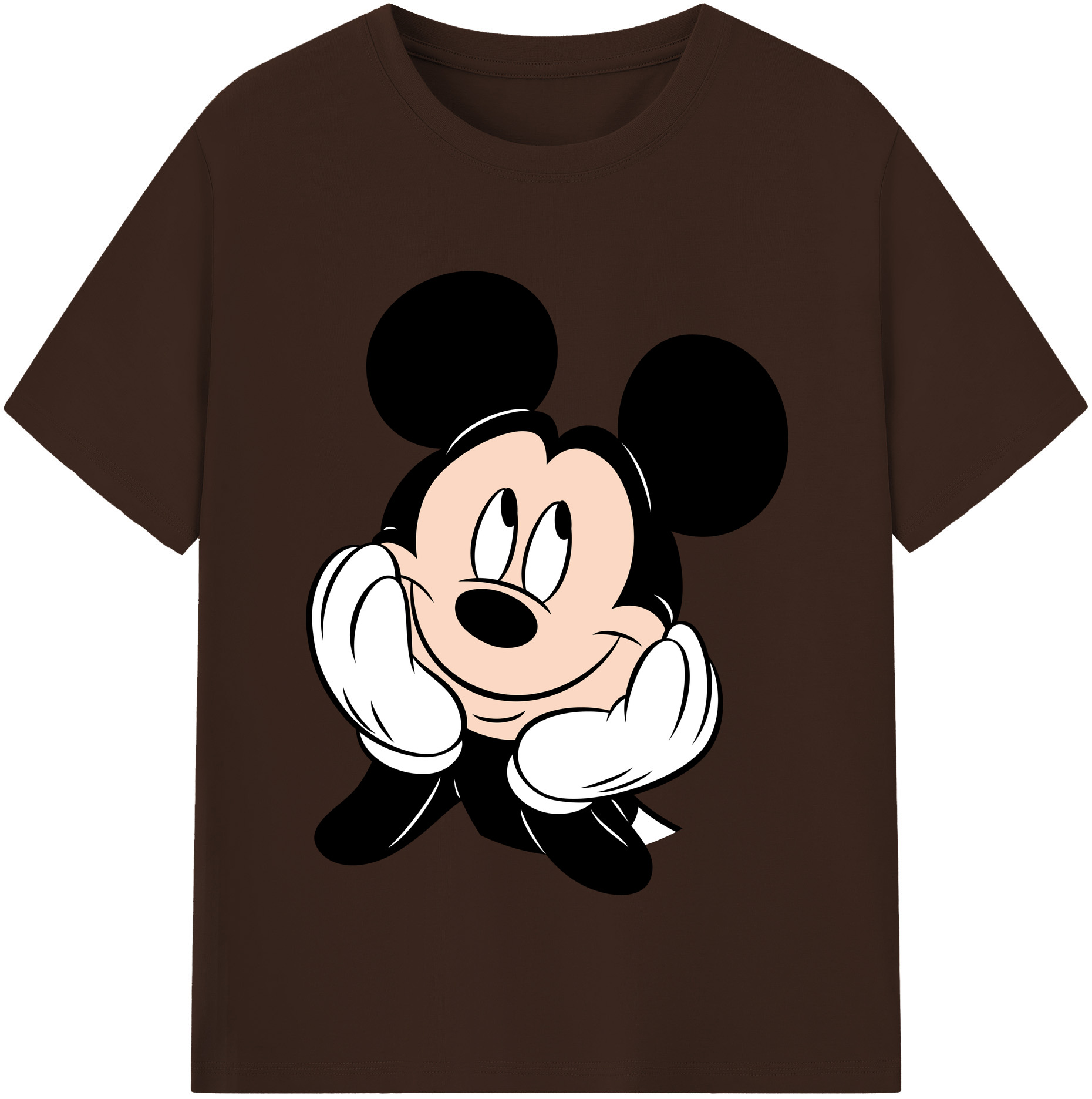 （画像用） ミッキーマウス Mickey Mouse 綿100％半袖Tシャツ（フロントプリント）
