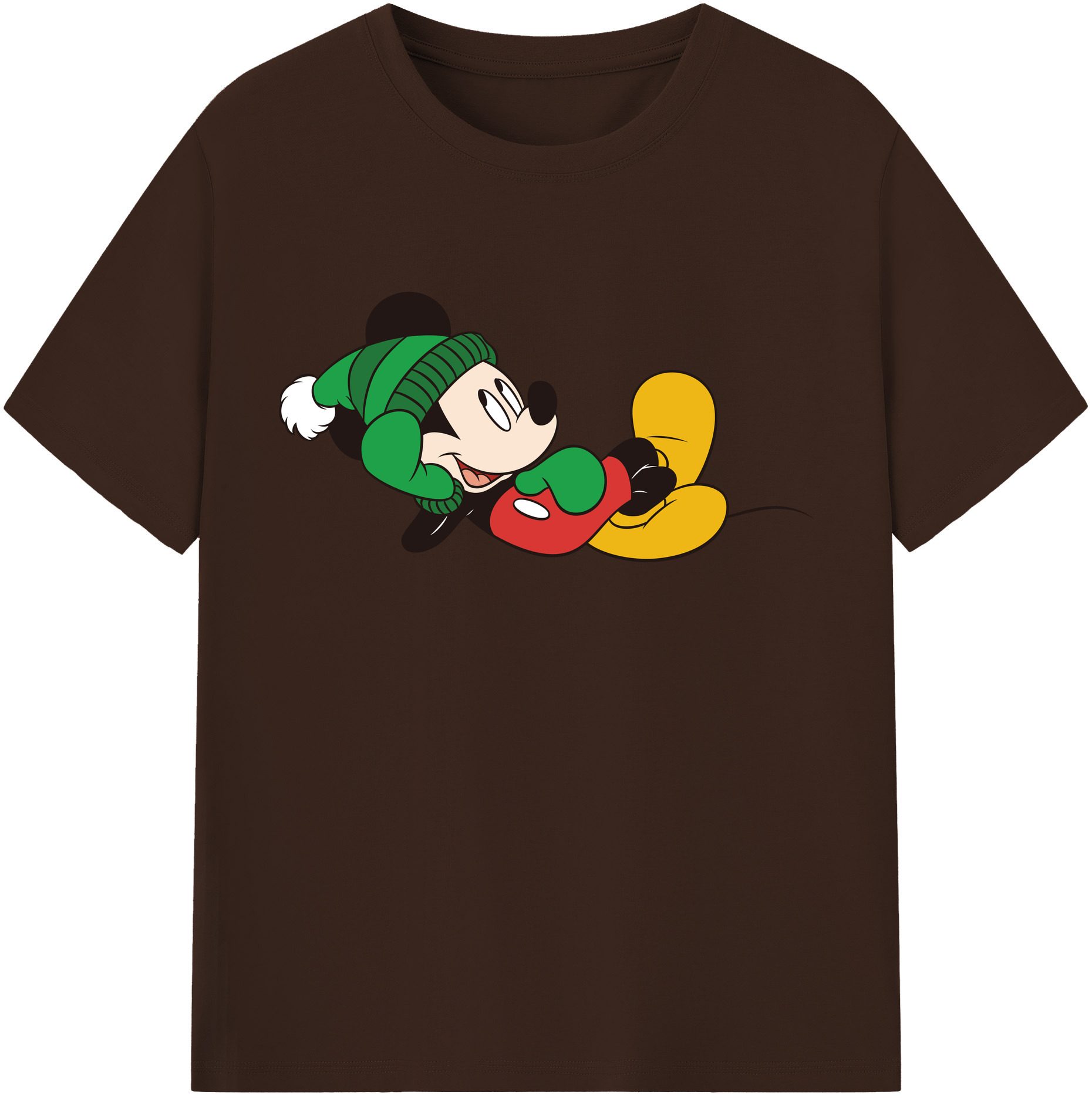 （画像用） ミッキーマウス Mickey Mouse 綿100％半袖Tシャツ（フロントプリント）
