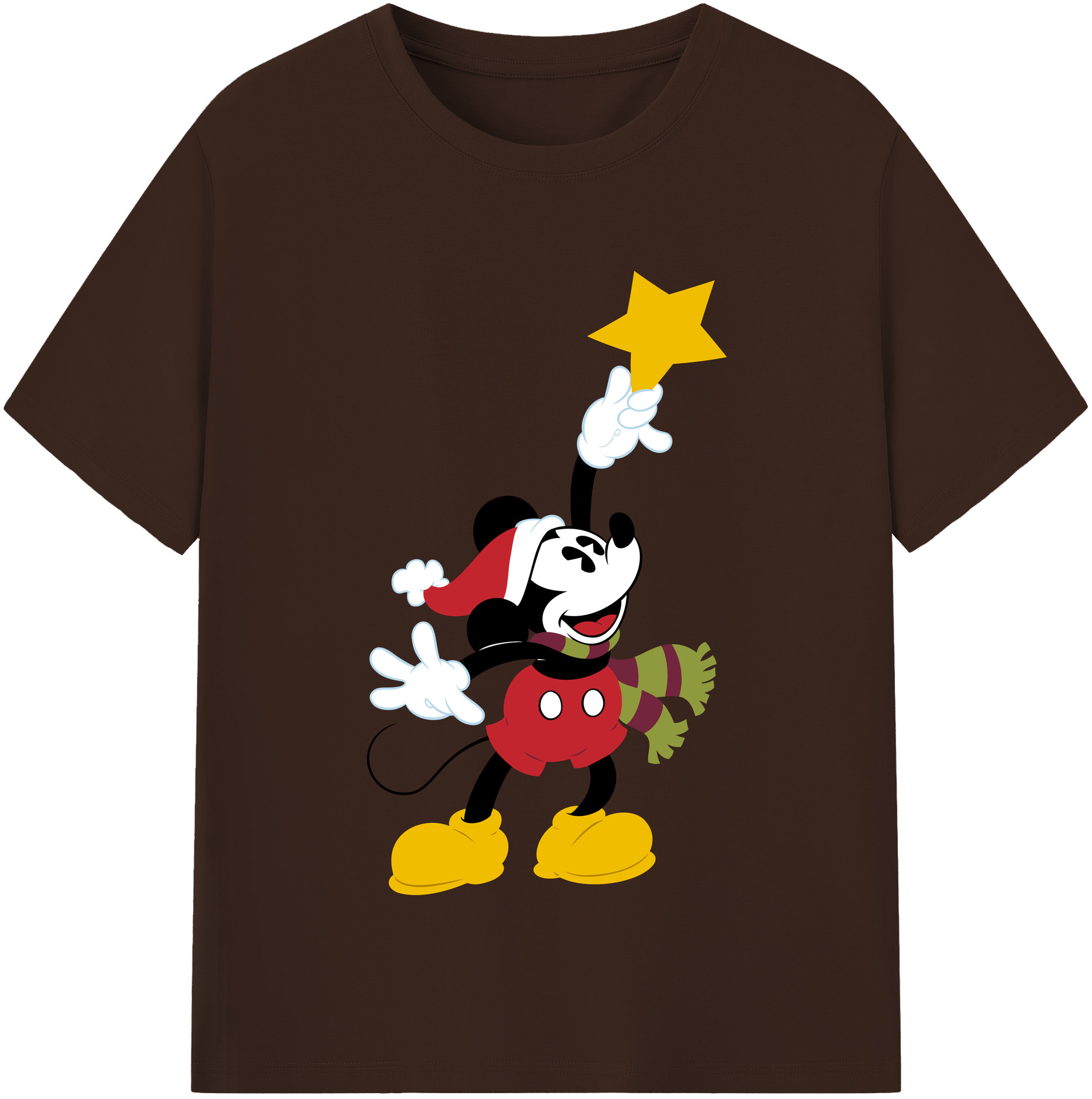 （画像用） ミッキーマウス Mickey Mouse 綿100％半袖Tシャツ（フロントプリント）
