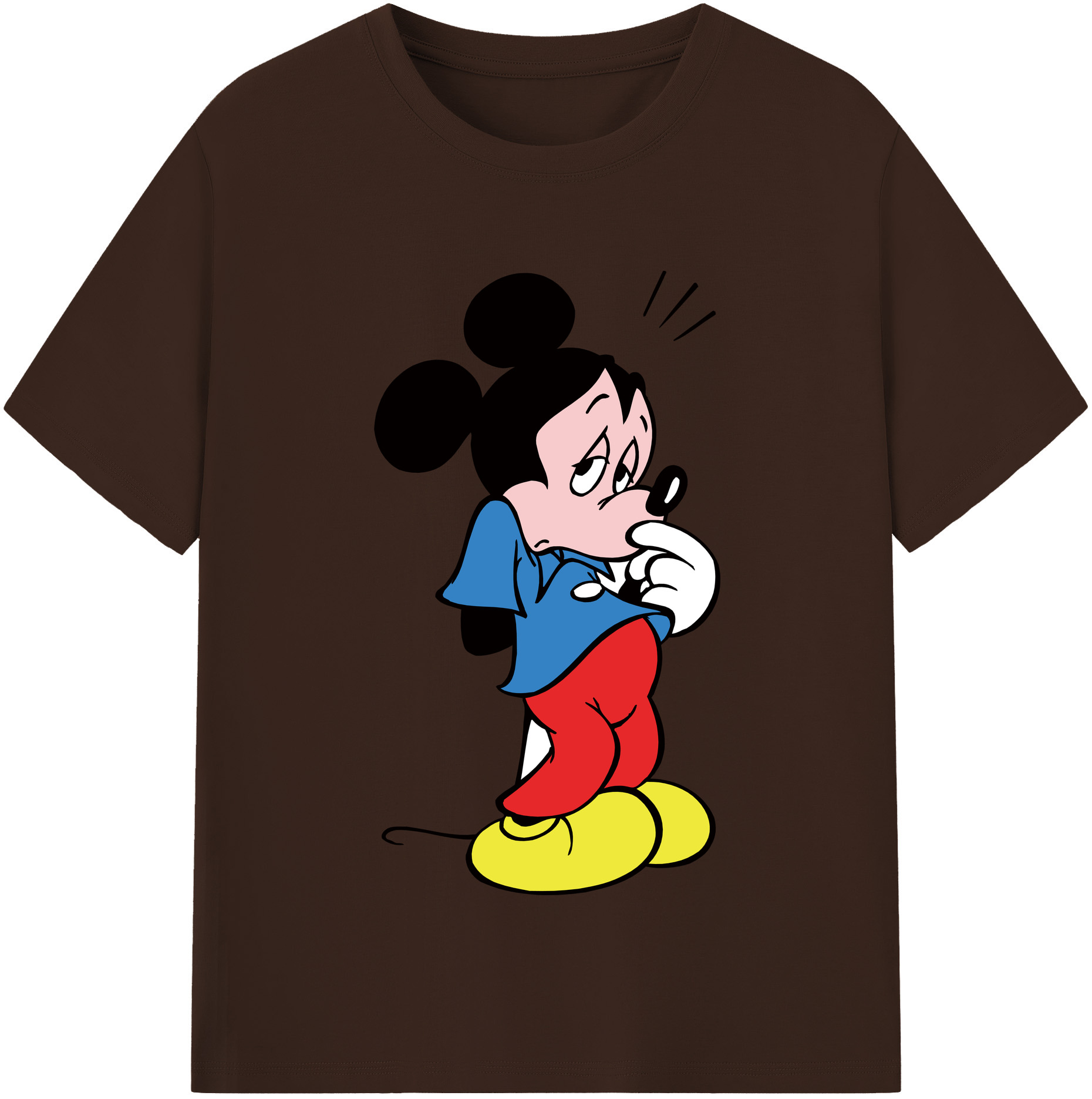 （画像用） ミッキーマウス Mickey Mouse 綿100％半袖Tシャツ（フロントプリント）