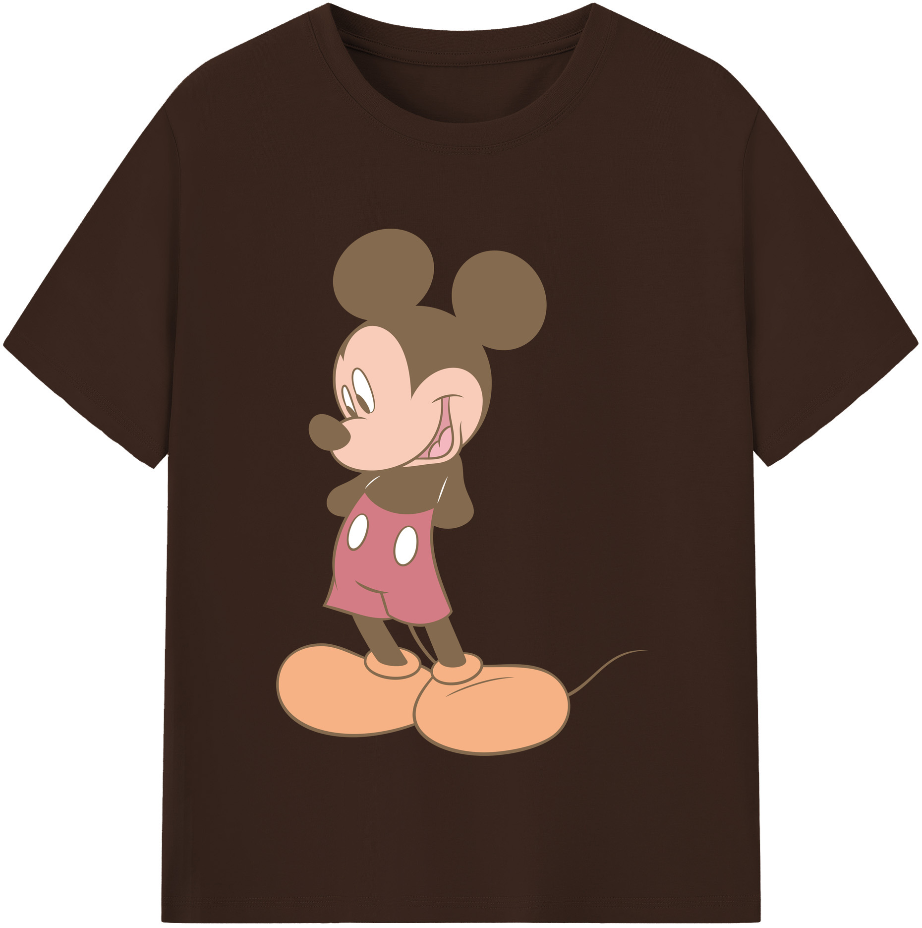 （画像用） ミッキーマウス Mickey Mouse 綿100％半袖Tシャツ（フロントプリント）