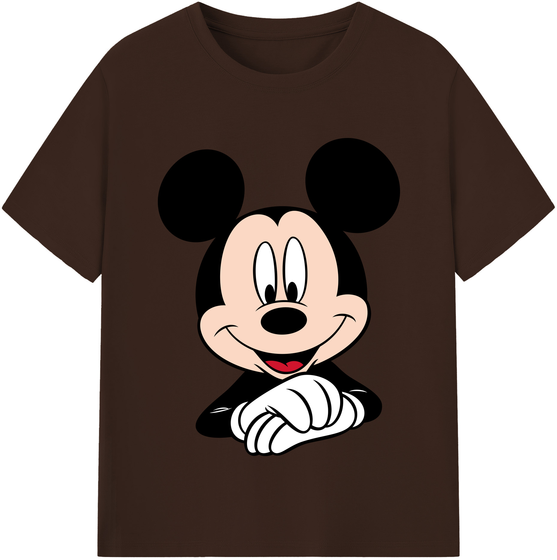 （画像用） ミッキーマウス Mickey Mouse 綿100％半袖Tシャツ（フロントプリント）