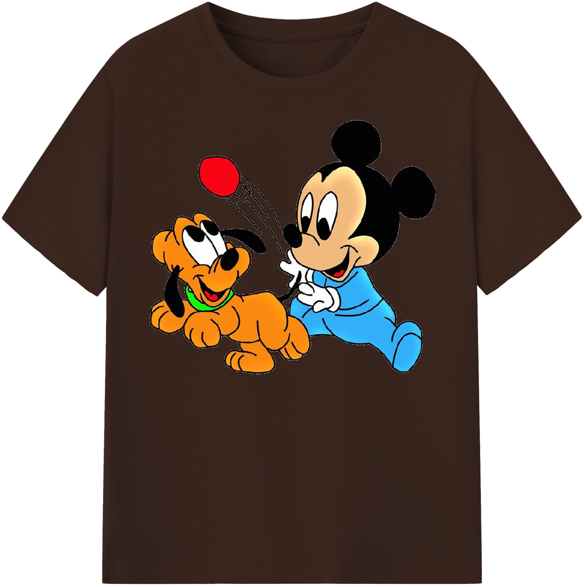 （画像用） ミッキーマウス Mickey Mouse 綿100％半袖Tシャツ（フロントプリント）