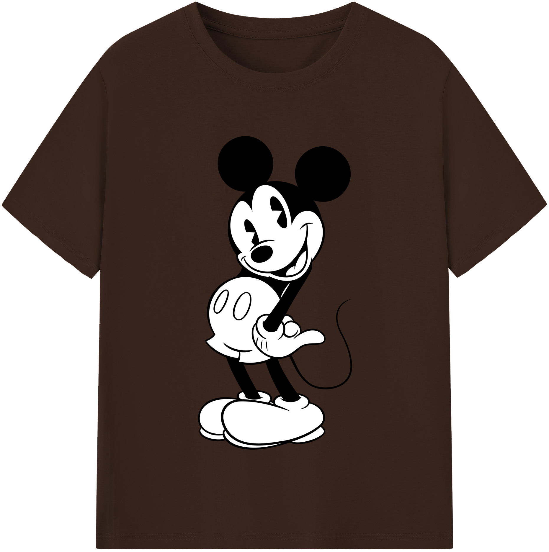 （画像用） ミッキーマウス Mickey Mouse 綿100％半袖Tシャツ（フロントプリント）