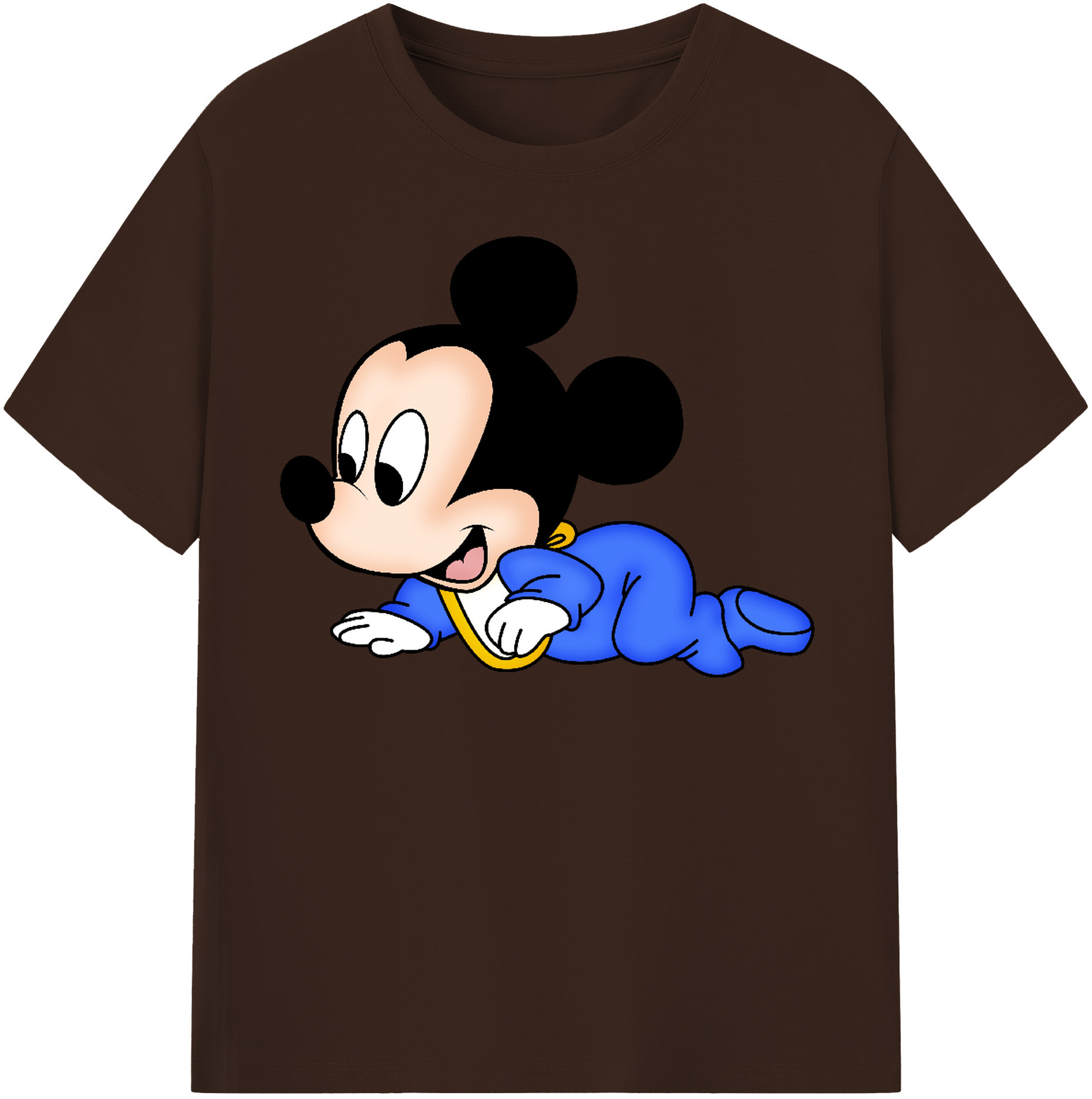 （画像用） ミッキーマウス Mickey Mouse 綿100％半袖Tシャツ（フロントプリント）