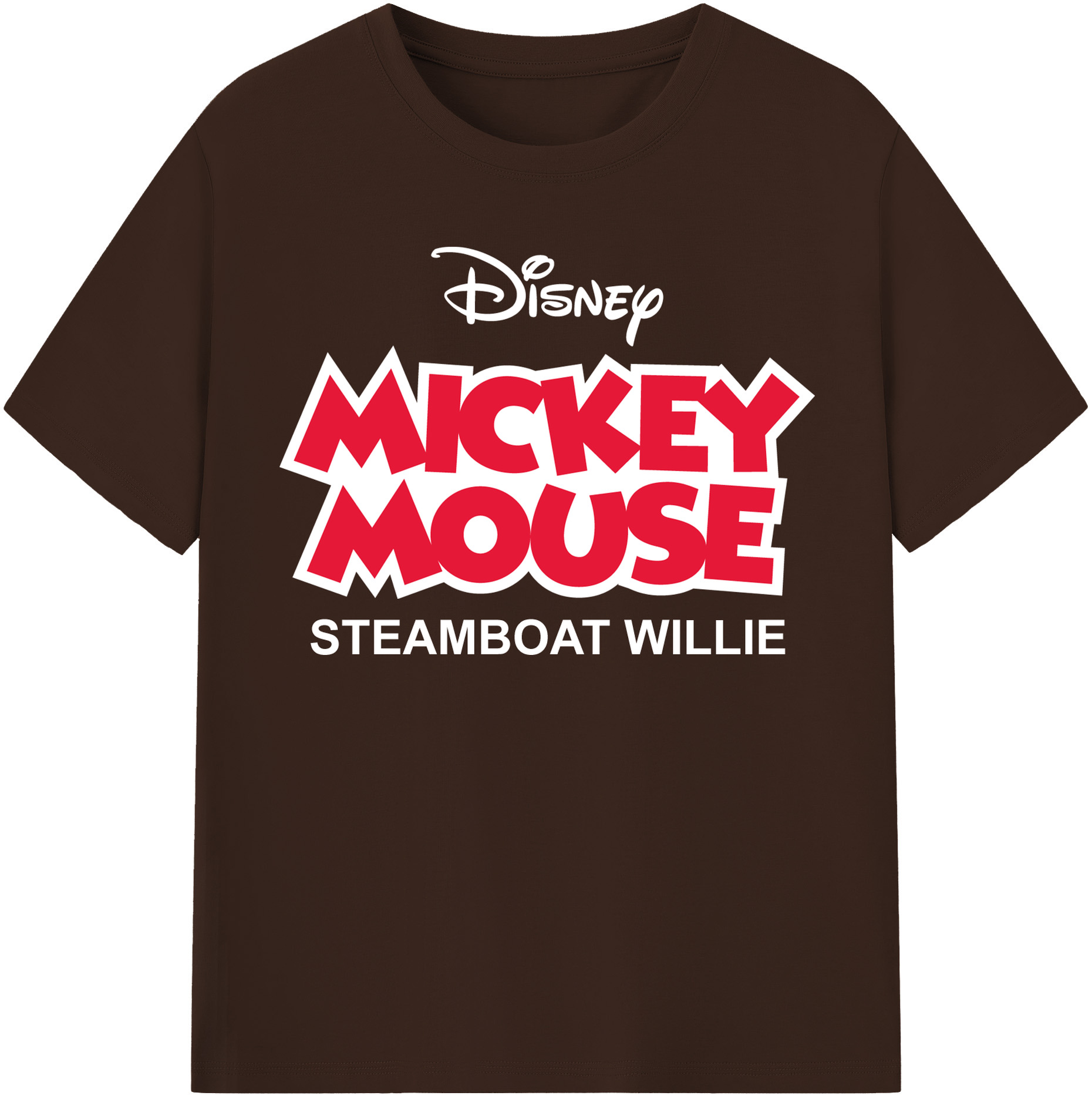 （画像用） ミッキーマウス Mickey Mouse 綿100％半袖Tシャツ（フロントプリント）