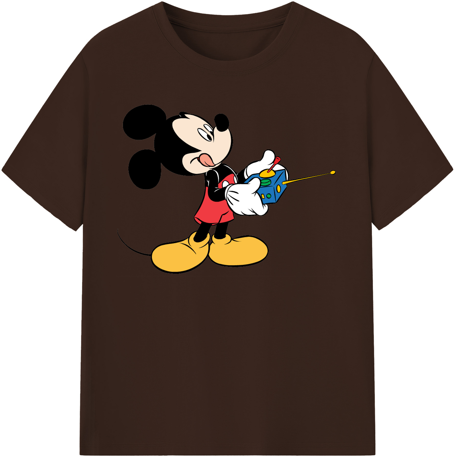 （画像用） ミッキーマウス Mickey Mouse 綿100％半袖Tシャツ（フロントプリント）
